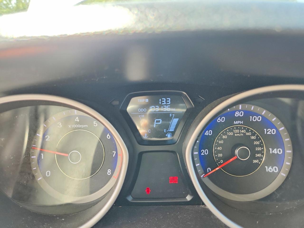 2012 Hyundai Elantra Gls/limited Blue vin: KMHDH4AE7CU322882