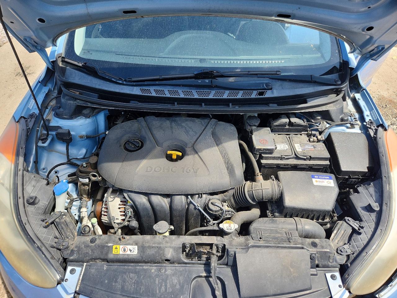 2012 Hyundai Elantra Gls/limited Blue vin: KMHDH4AE7CU322882