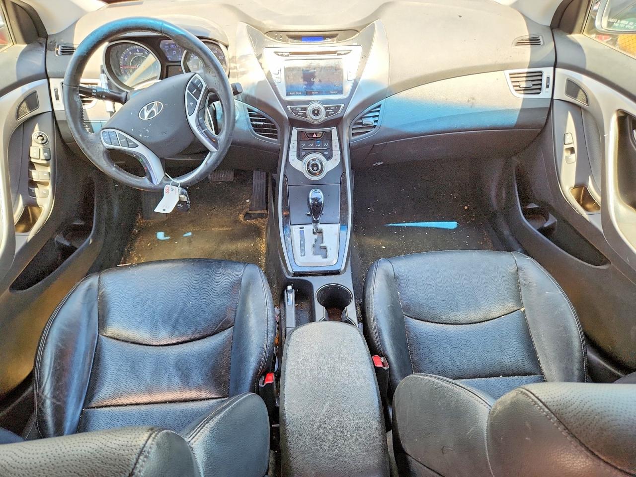 2012 Hyundai Elantra Limited Red vin: KMHDH4AE7CU324373