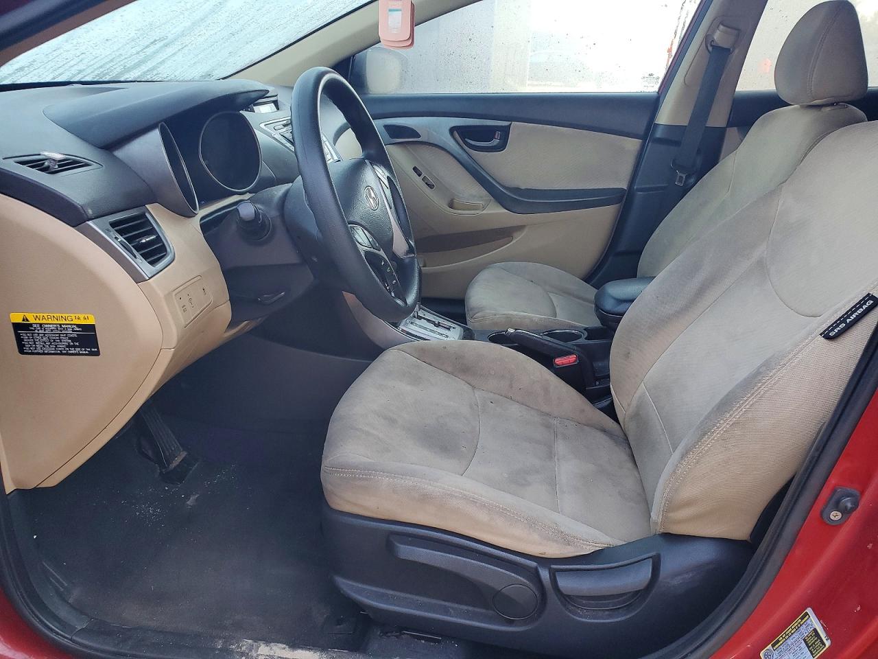 2012 Hyundai Elantra Burgundy vin: KMHDH4AE7CU324972
