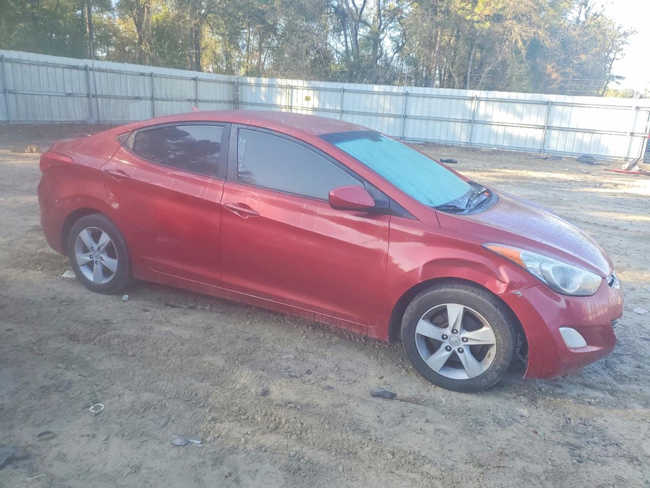 2012 Hyundai Elantra Burgundy vin: KMHDH4AE7CU324972