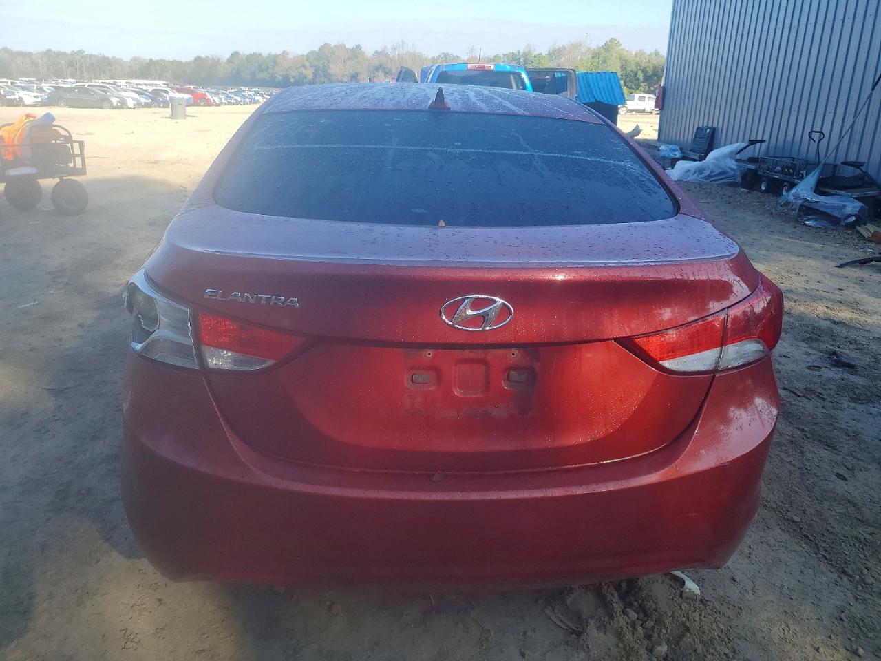 2012 Hyundai Elantra Burgundy vin: KMHDH4AE7CU324972