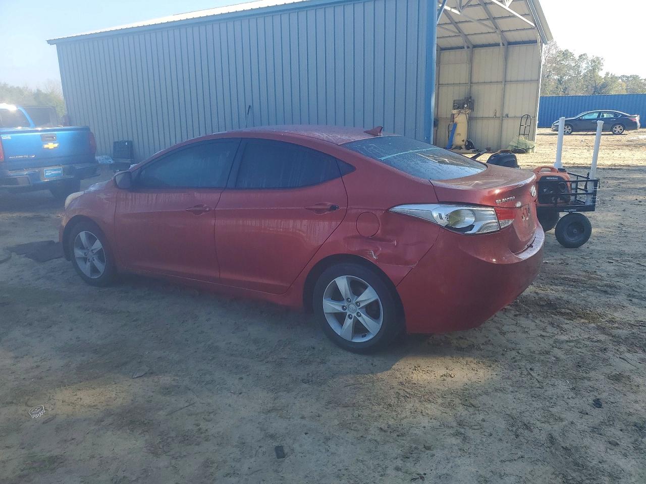 2012 Hyundai Elantra Burgundy vin: KMHDH4AE7CU324972