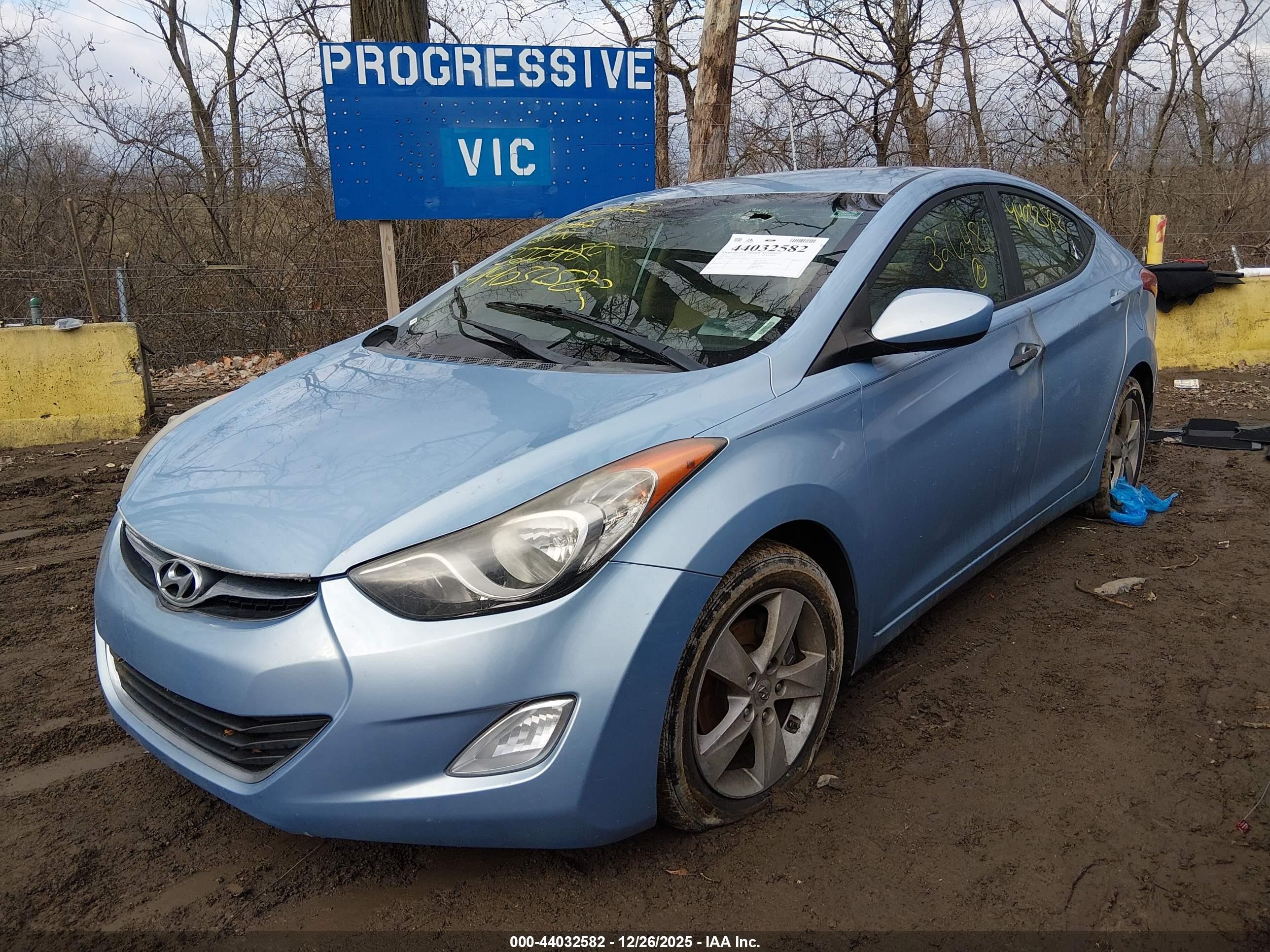 2012 Hyundai Elantra Gls (ulsan Plant) Light Blue vin: KMHDH4AE7CU326480