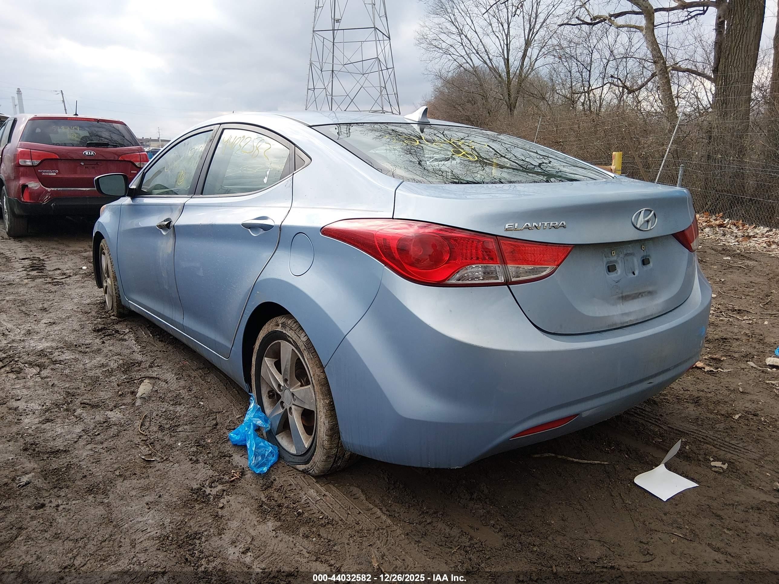 2012 Hyundai Elantra Gls (ulsan Plant) Light Blue vin: KMHDH4AE7CU326480