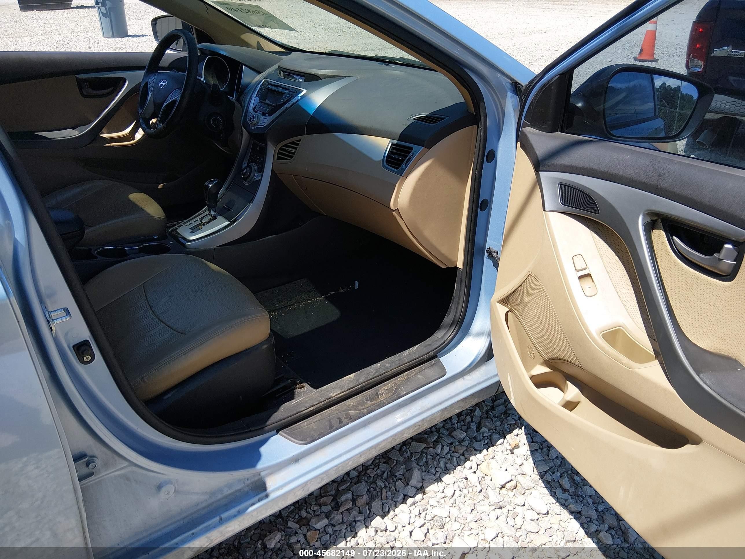 2012 Hyundai Elantra Limited (ulsan Plant) Blue vin: KMHDH4AE7CU333865
