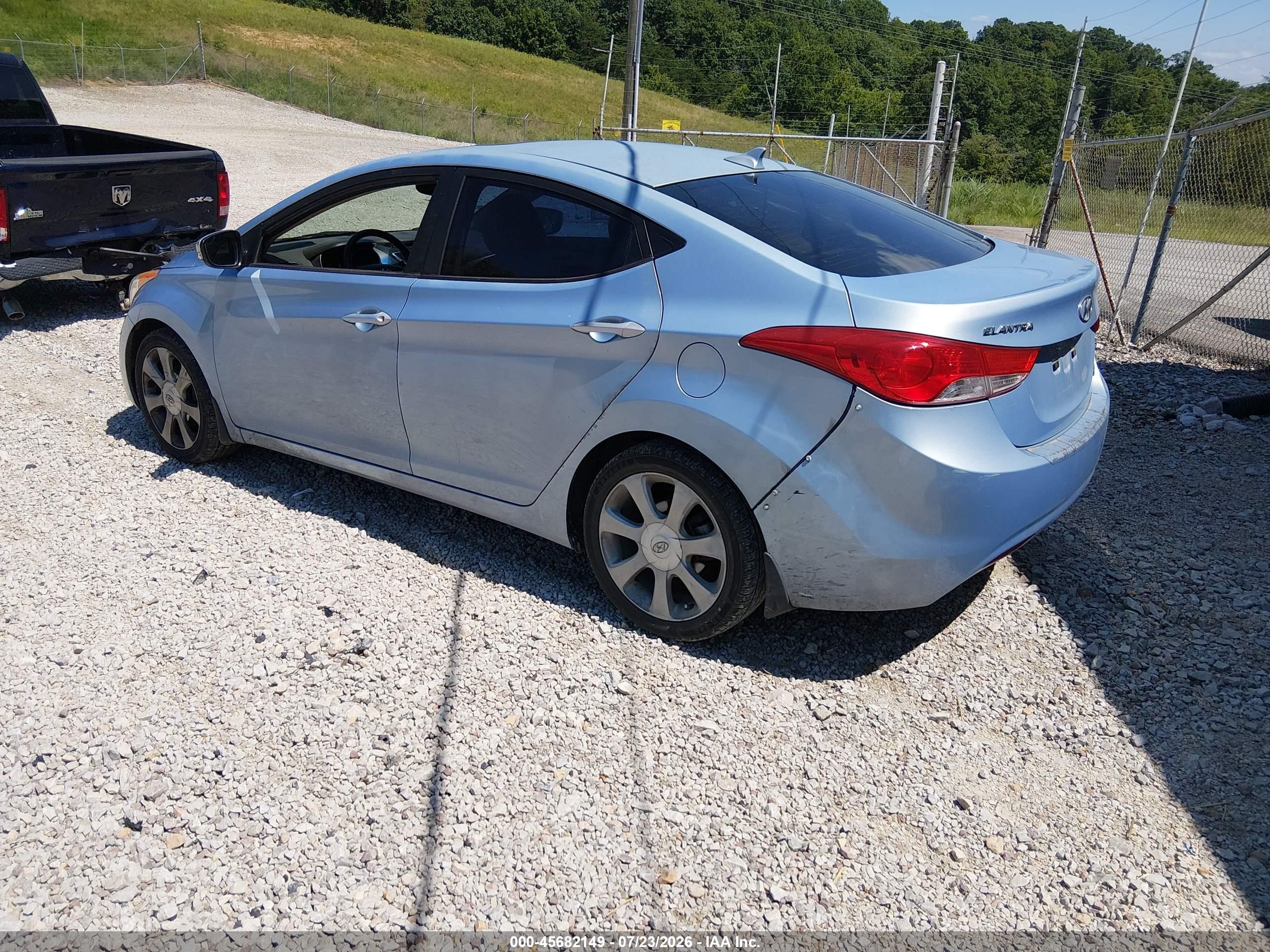 2012 Hyundai Elantra Limited (ulsan Plant) Blue vin: KMHDH4AE7CU333865
