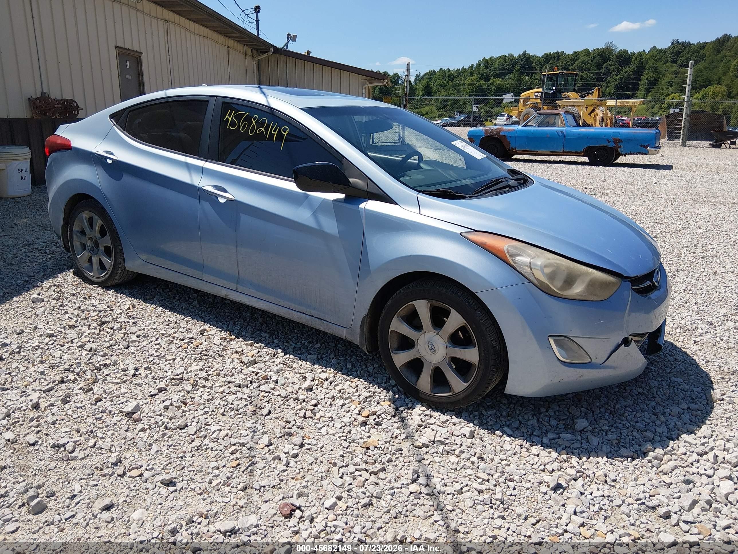 2012 Hyundai Elantra Limited (ulsan Plant) Blue vin: KMHDH4AE7CU333865