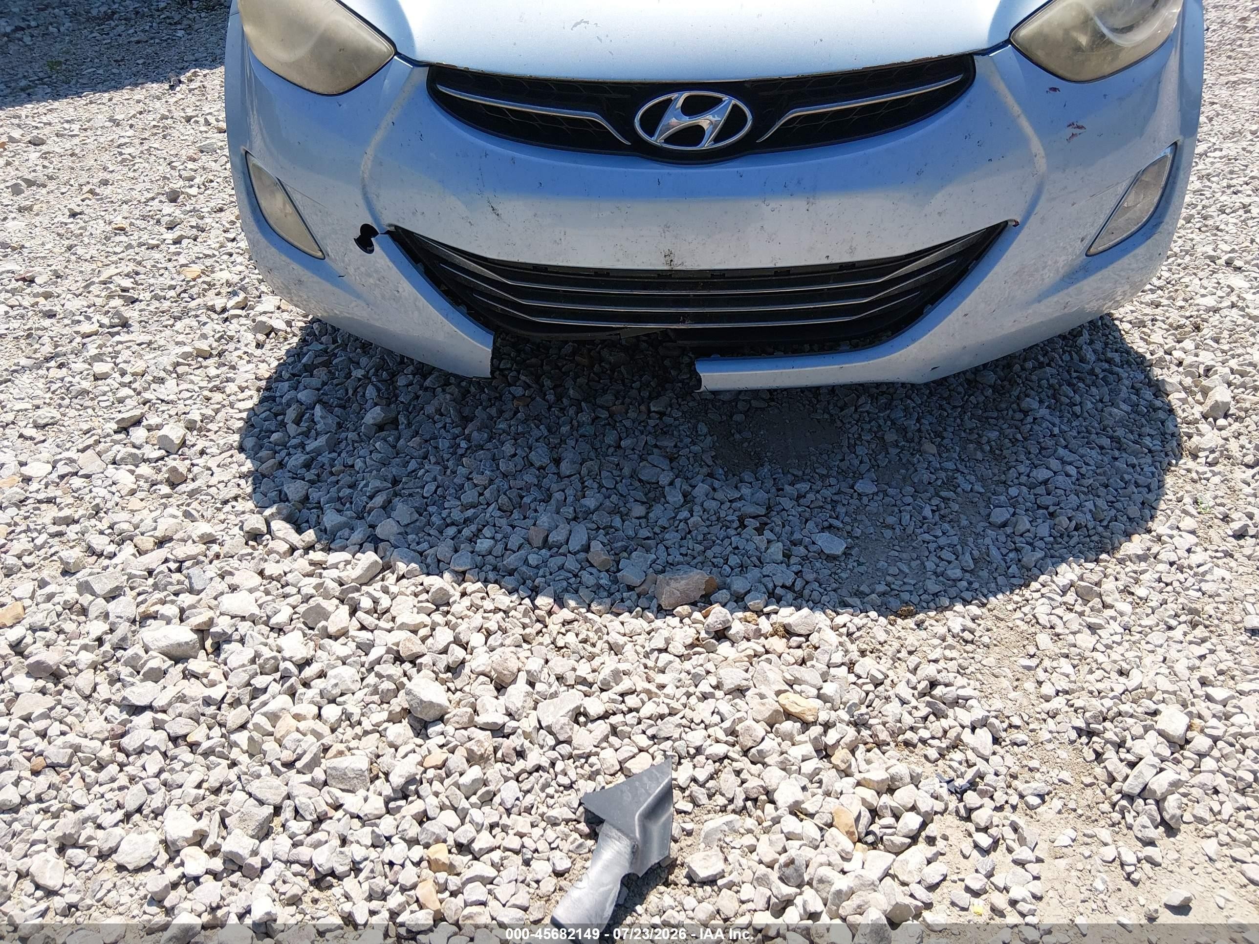 2012 Hyundai Elantra Limited (ulsan Plant) Blue vin: KMHDH4AE7CU333865
