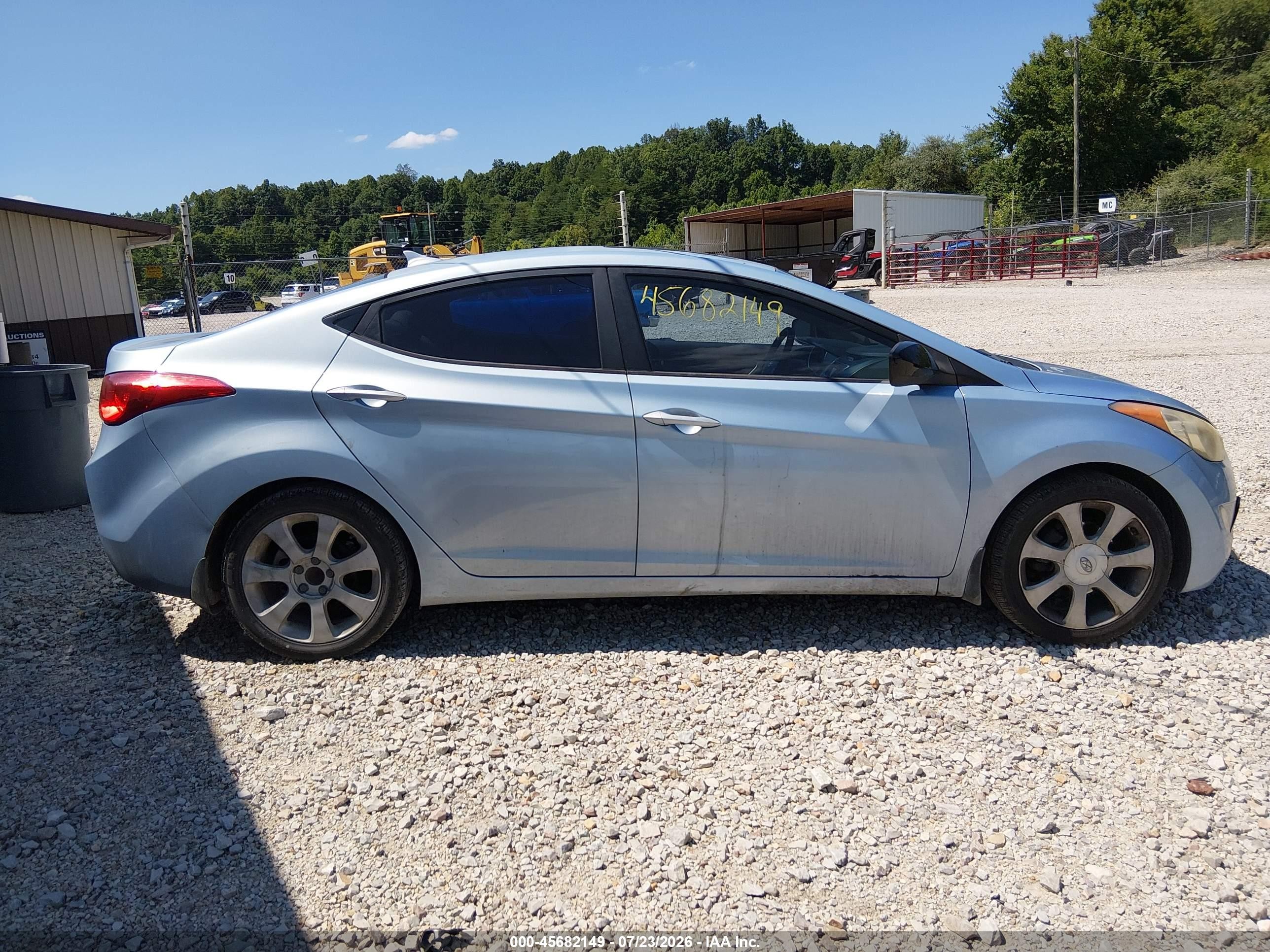 2012 Hyundai Elantra Limited (ulsan Plant) Blue vin: KMHDH4AE7CU333865