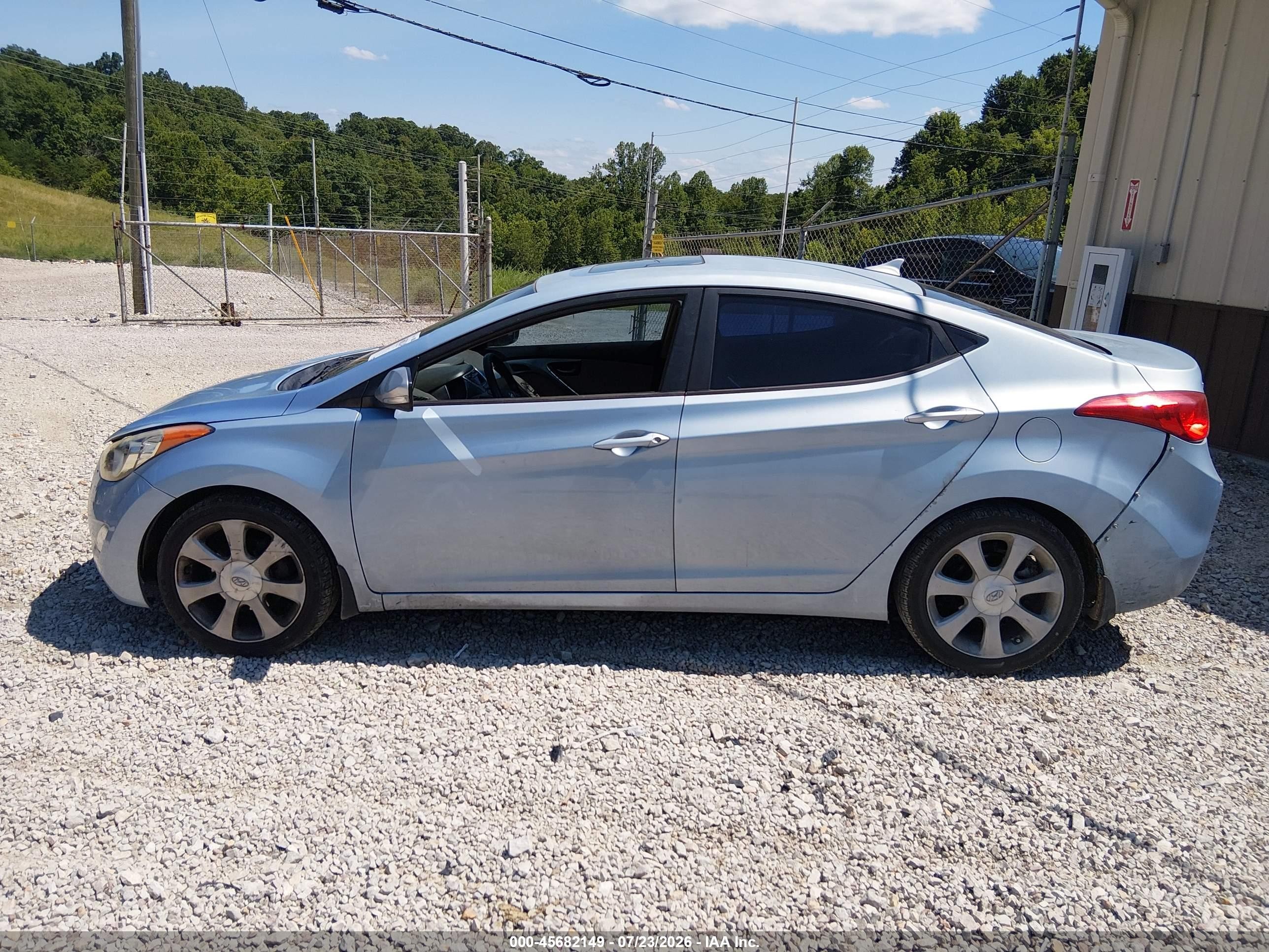 2012 Hyundai Elantra Limited (ulsan Plant) Blue vin: KMHDH4AE7CU333865