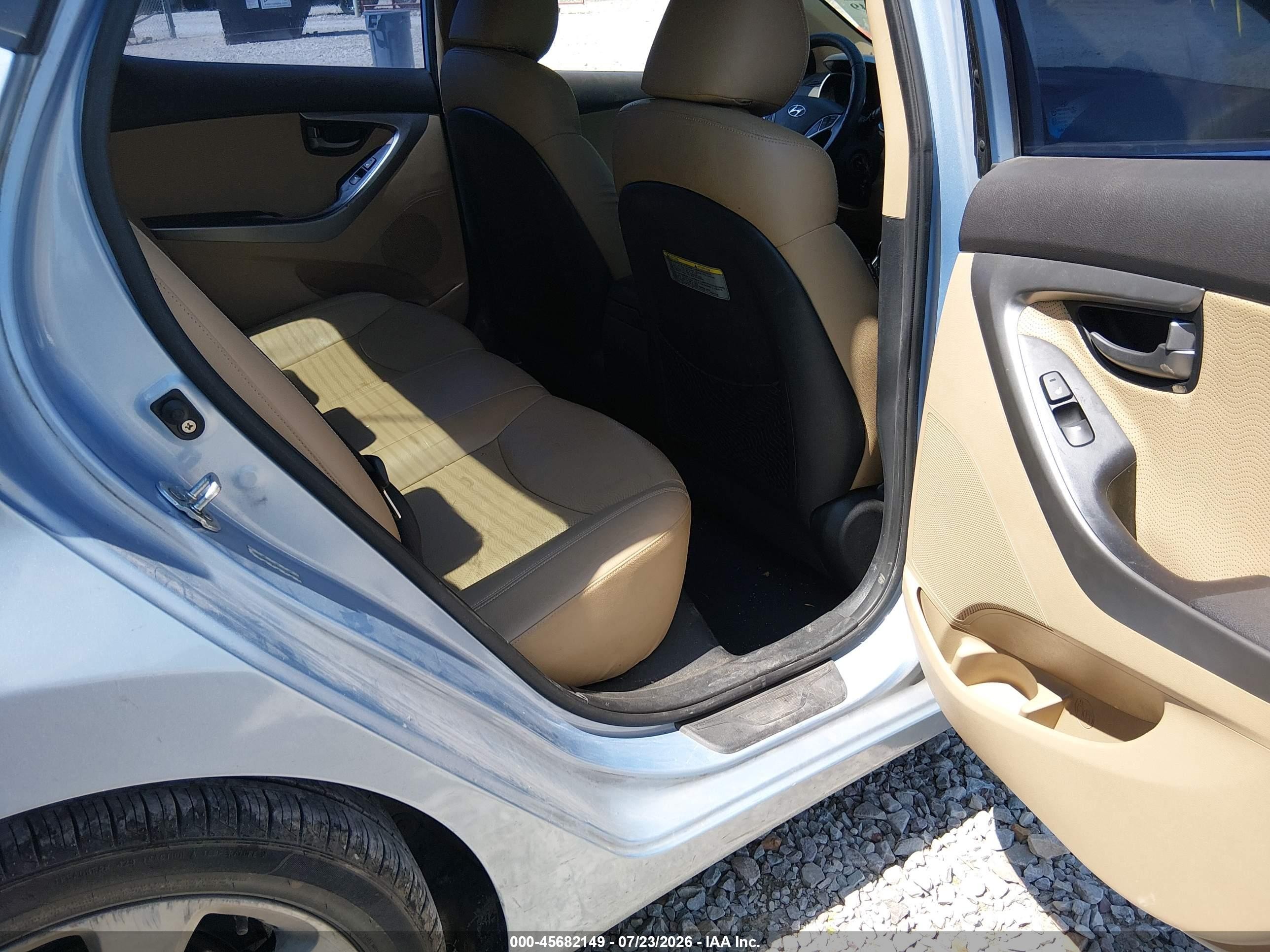 2012 Hyundai Elantra Limited (ulsan Plant) Blue vin: KMHDH4AE7CU333865