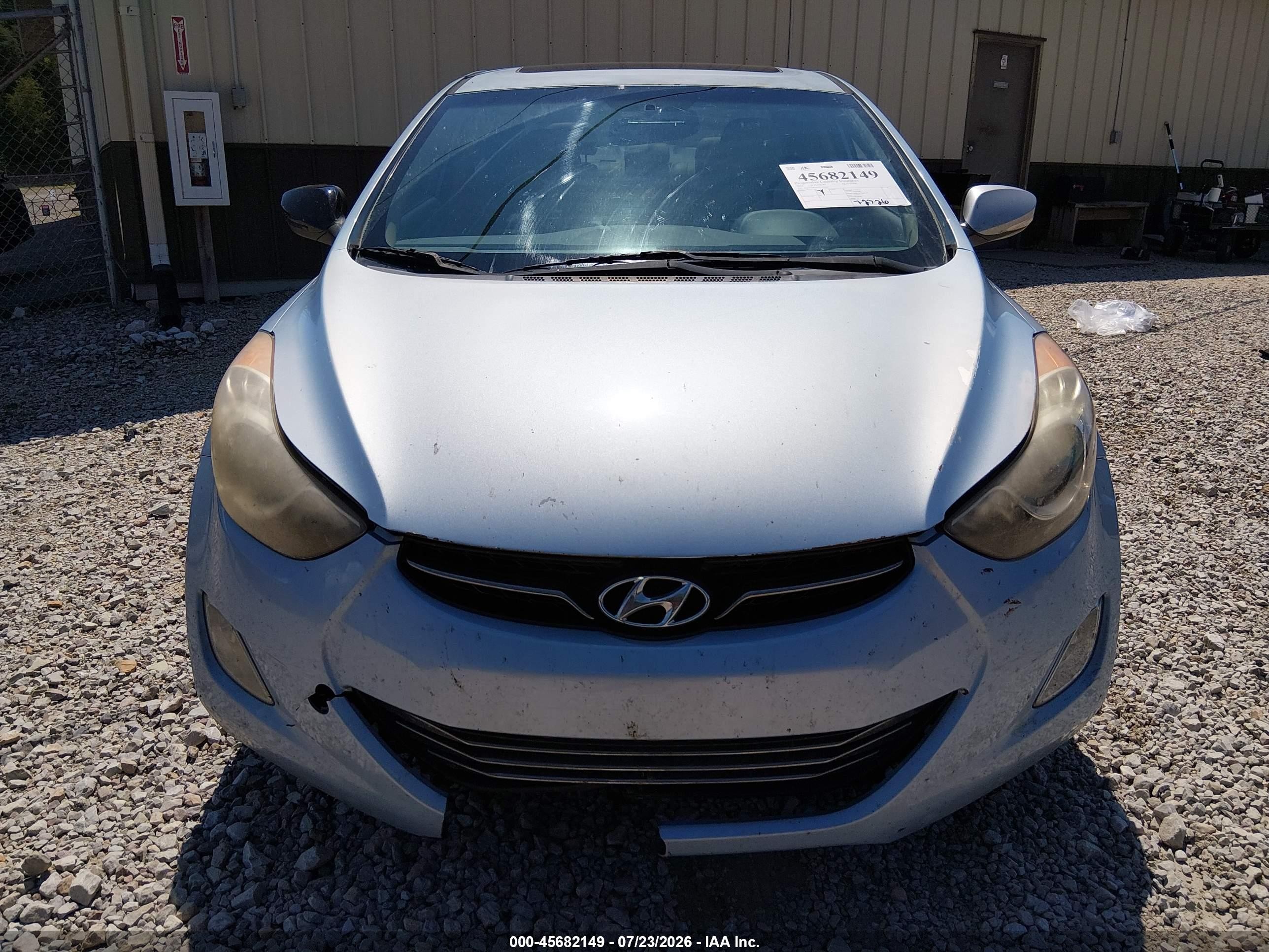 2012 Hyundai Elantra Limited (ulsan Plant) Blue vin: KMHDH4AE7CU333865