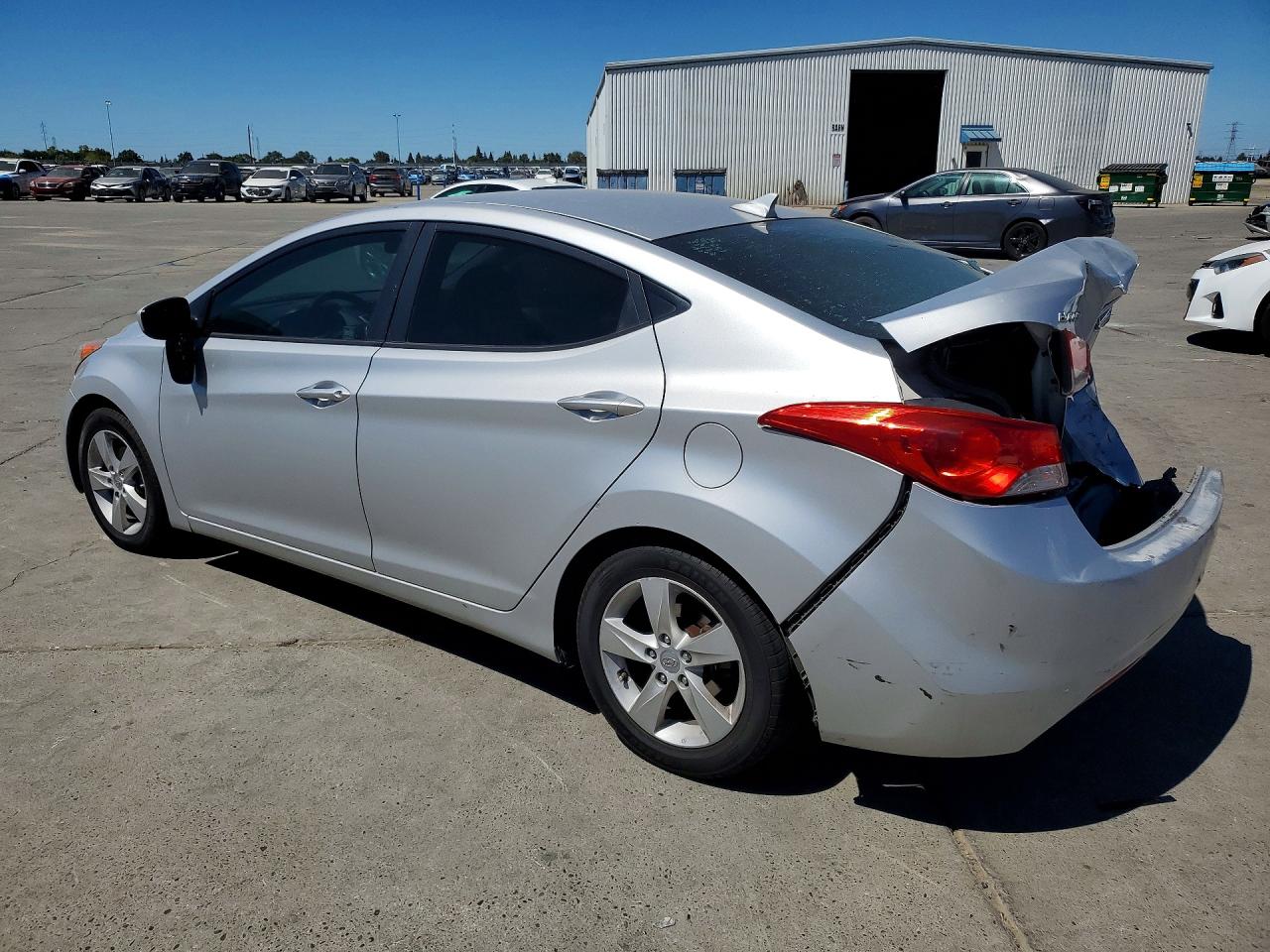 2012 Hyundai Elantra Gls Silver vin: KMHDH4AE7CU339889