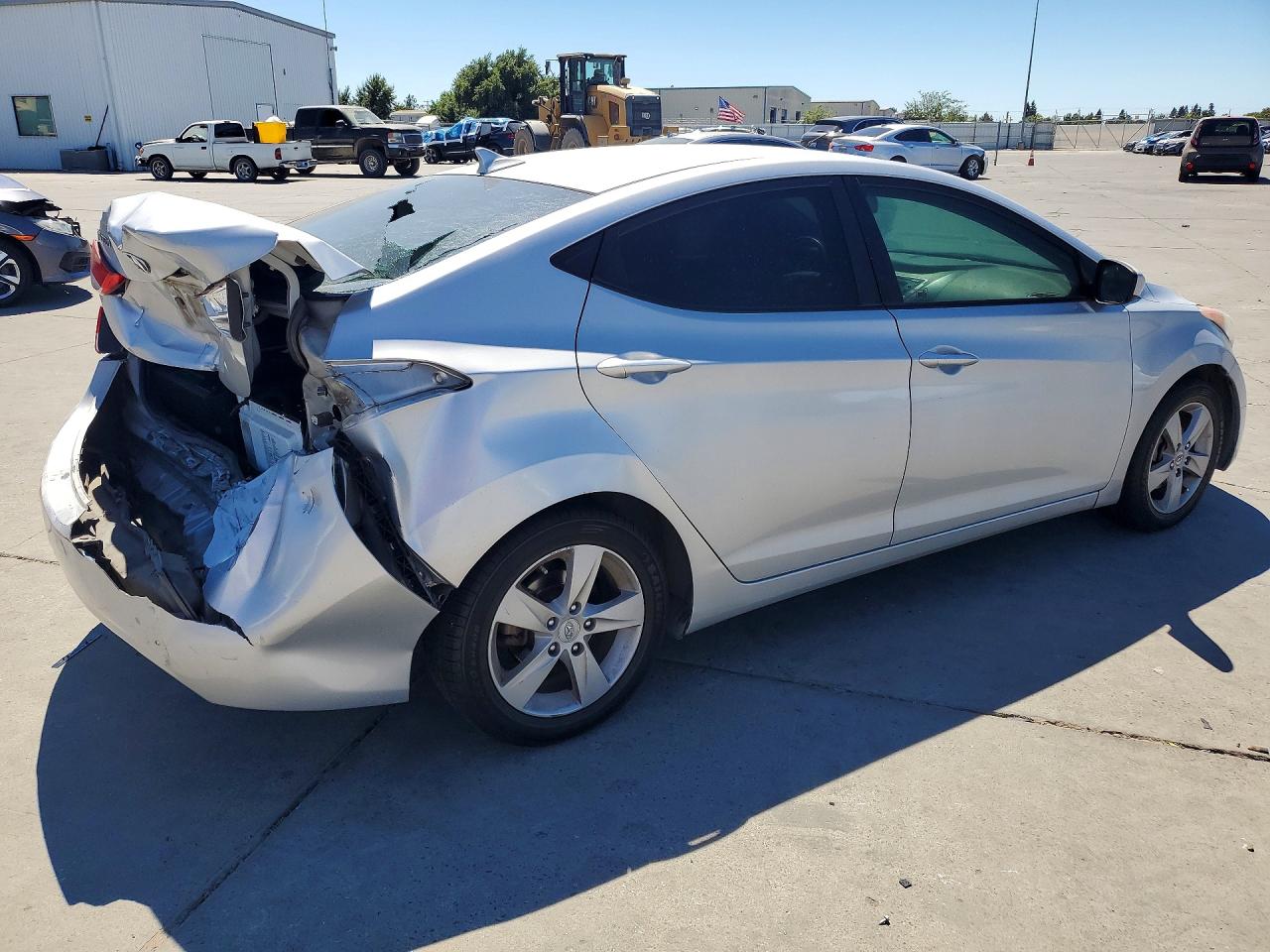 2012 Hyundai Elantra Gls Silver vin: KMHDH4AE7CU339889
