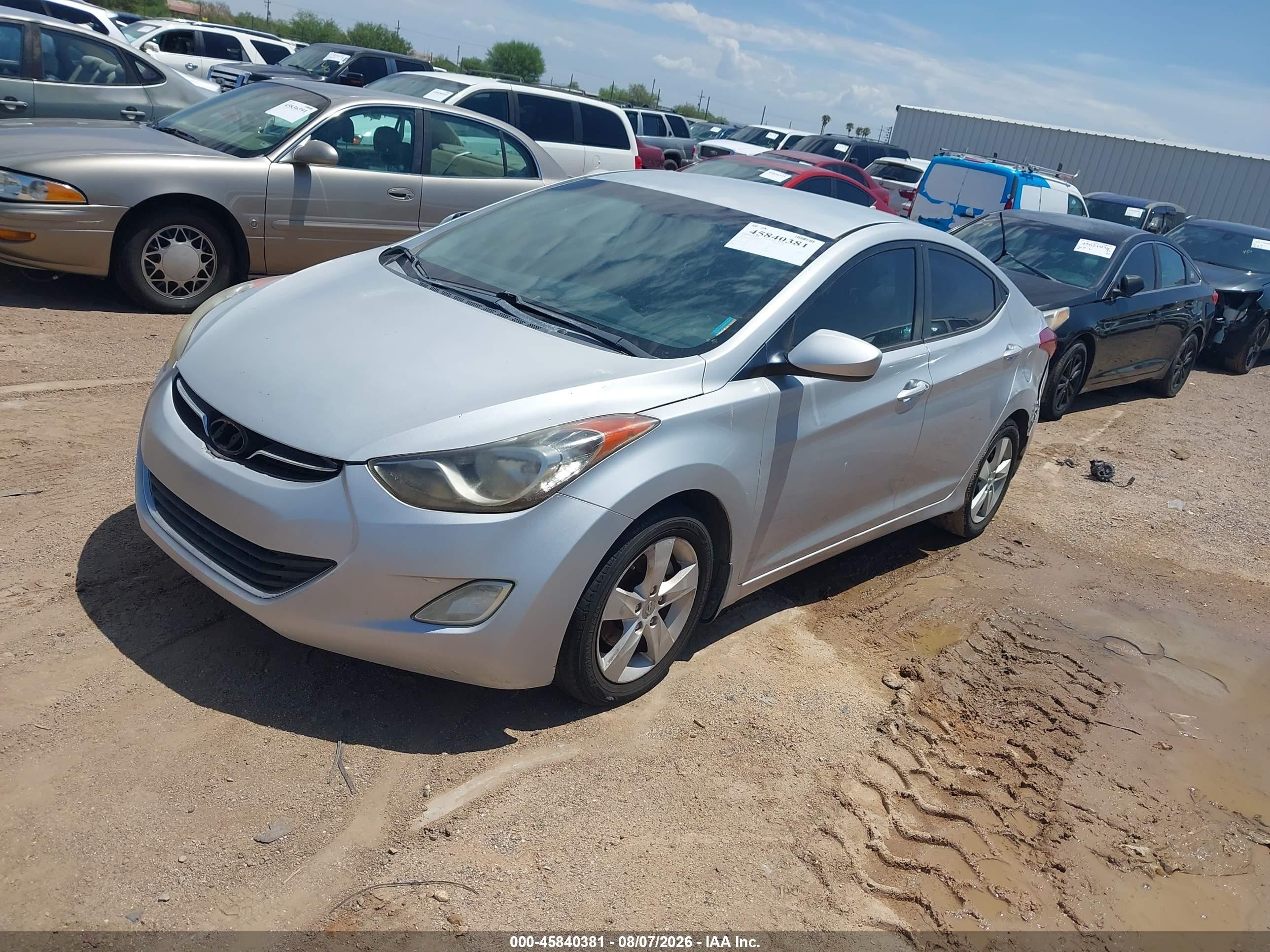 2012 Hyundai Elantra Gls (ulsan Plant) Silver vin: KMHDH4AE7CU341335