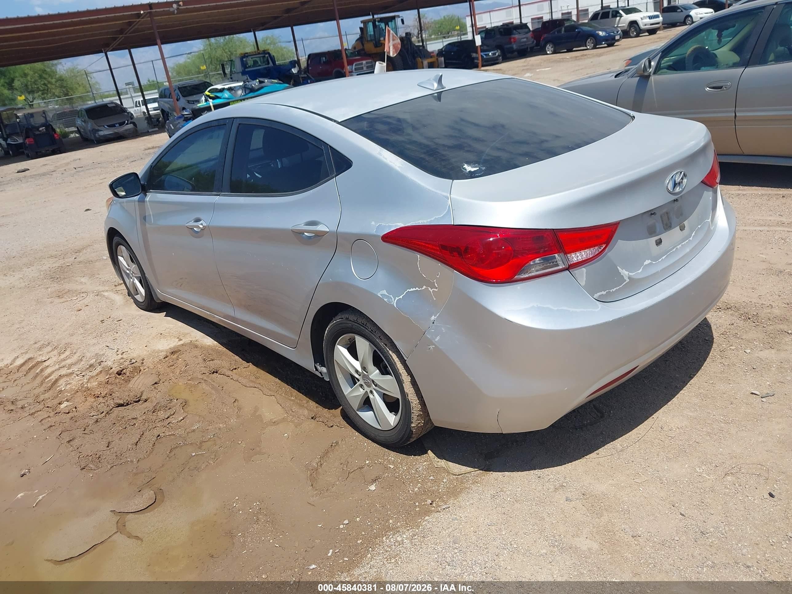 2012 Hyundai Elantra Gls (ulsan Plant) Silver vin: KMHDH4AE7CU341335