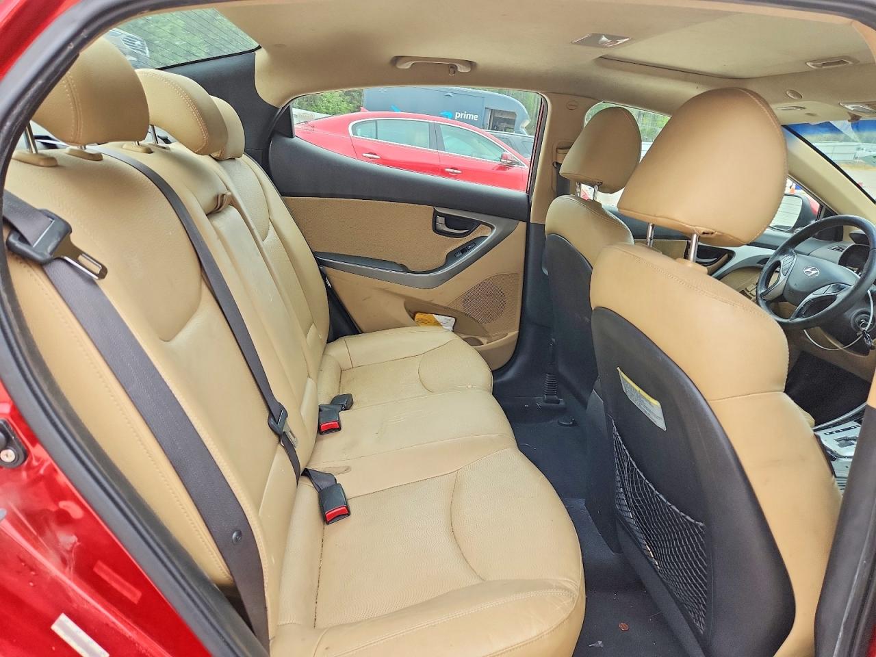 2012 Hyundai Elantra Limited Red vin: KMHDH4AE7CU342601