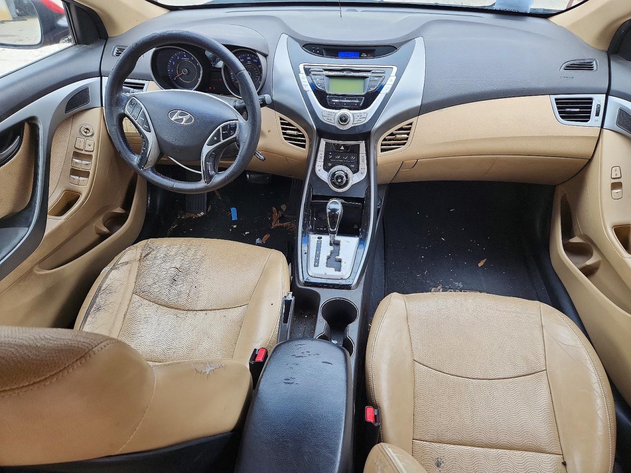 2012 Hyundai Elantra Limited Red vin: KMHDH4AE7CU342601