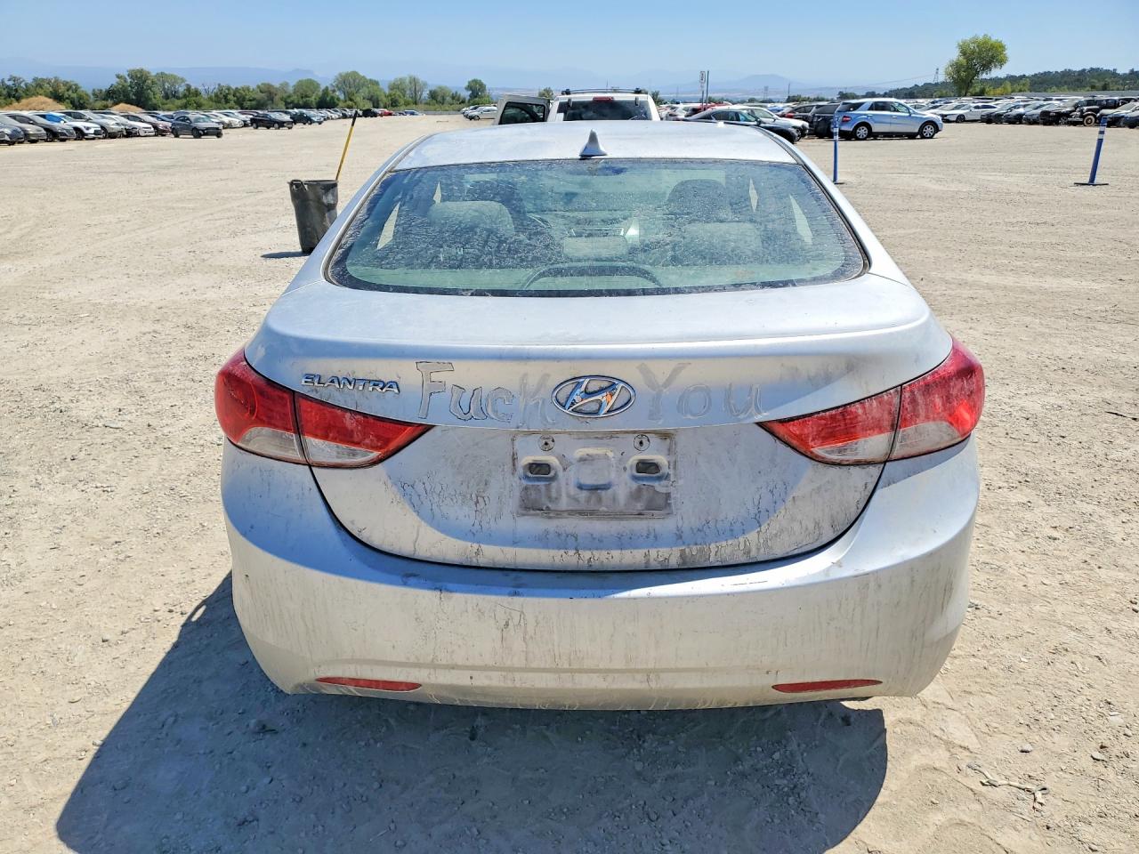 2012 Hyundai Elantra Gl Silver vin: KMHDH4AE7CU349435
