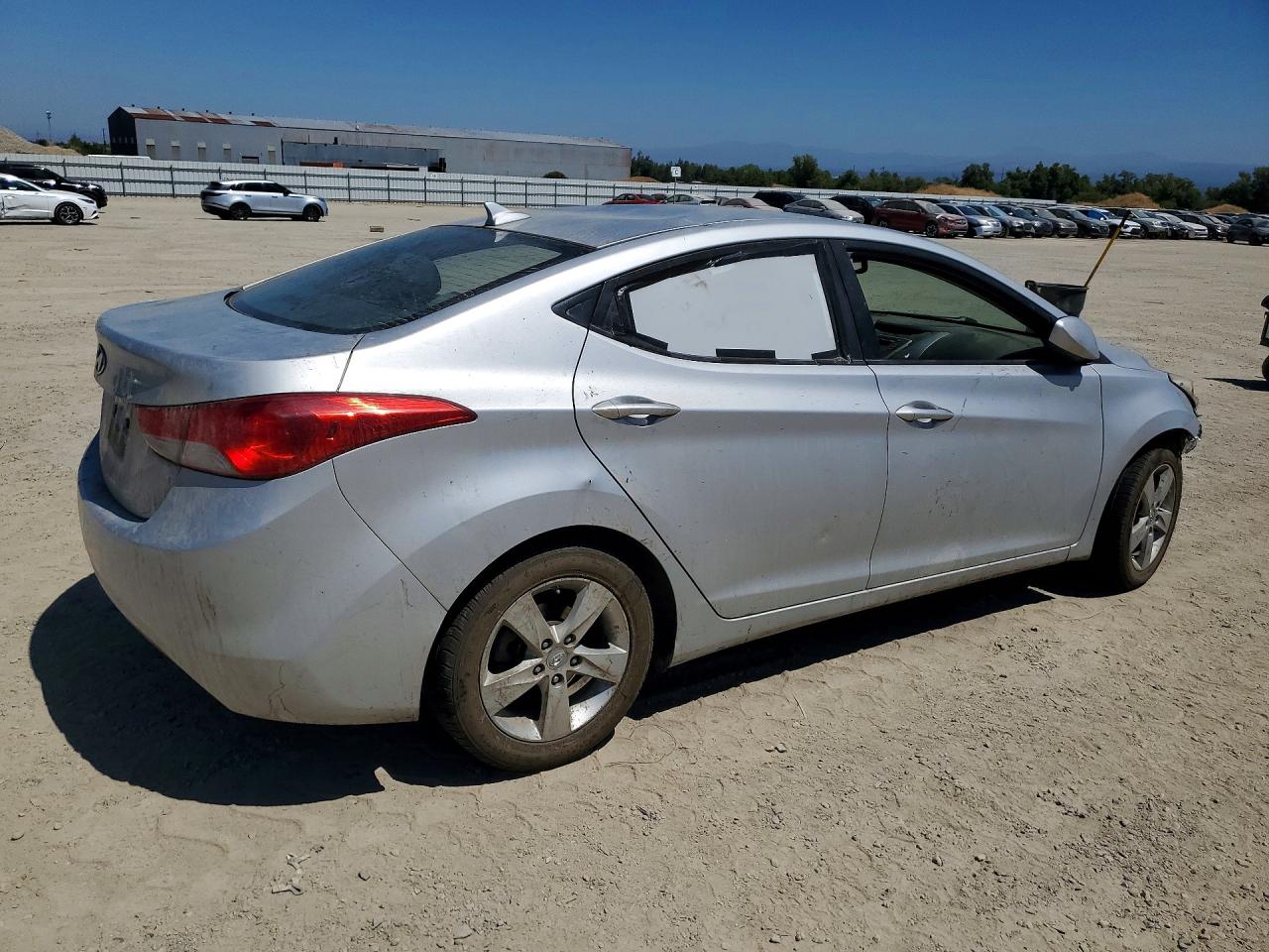 2012 Hyundai Elantra Gl Silver vin: KMHDH4AE7CU349435