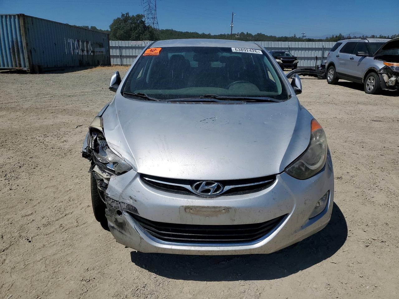 2012 Hyundai Elantra Gl Silver vin: KMHDH4AE7CU349435