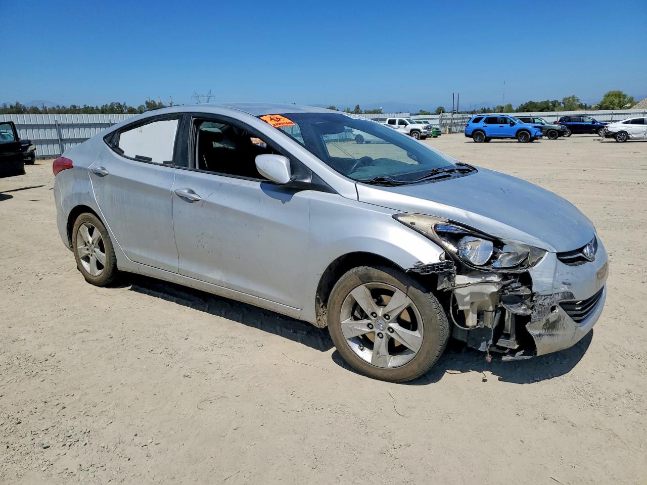2012 Hyundai Elantra Gl Silver vin: KMHDH4AE7CU349435