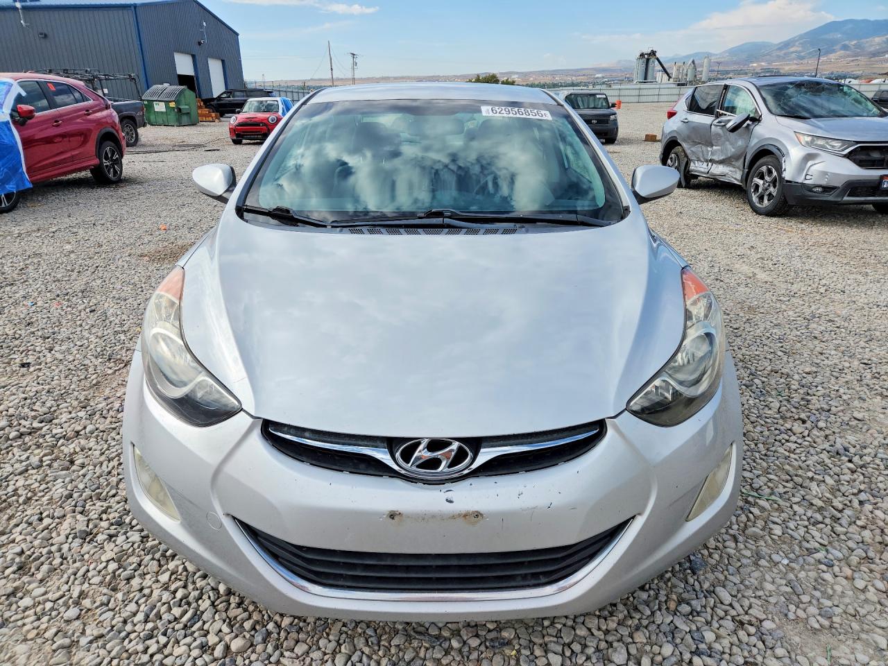 2012 Hyundai Elantra Gls Silver vin: KMHDH4AE7CU349631