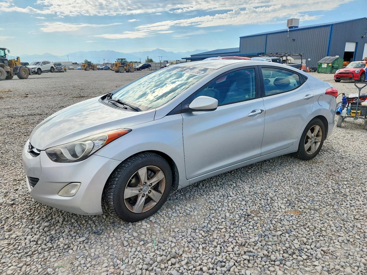 2012 Hyundai Elantra Gls Silver vin: KMHDH4AE7CU349631