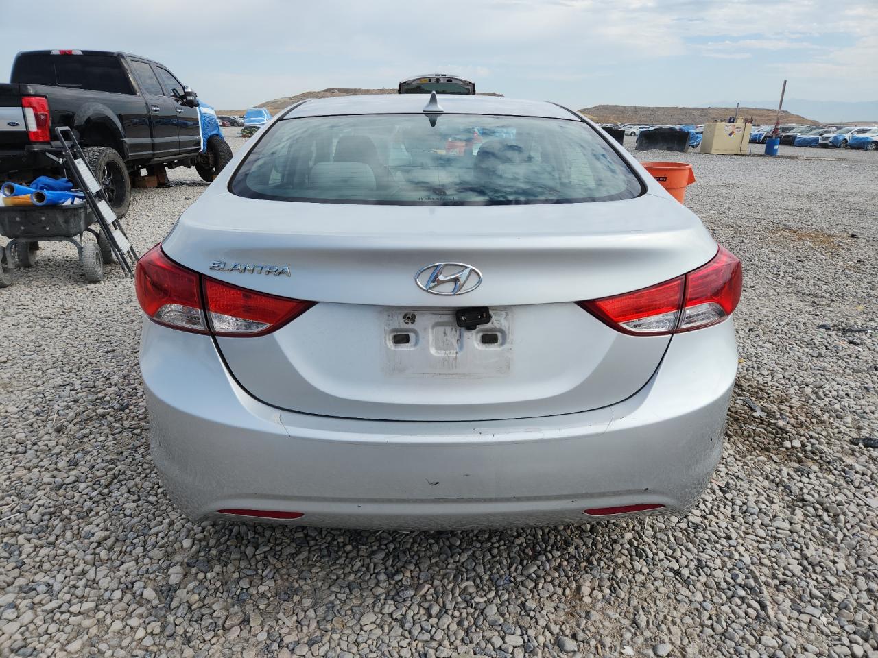 2012 Hyundai Elantra Gls Silver vin: KMHDH4AE7CU349631