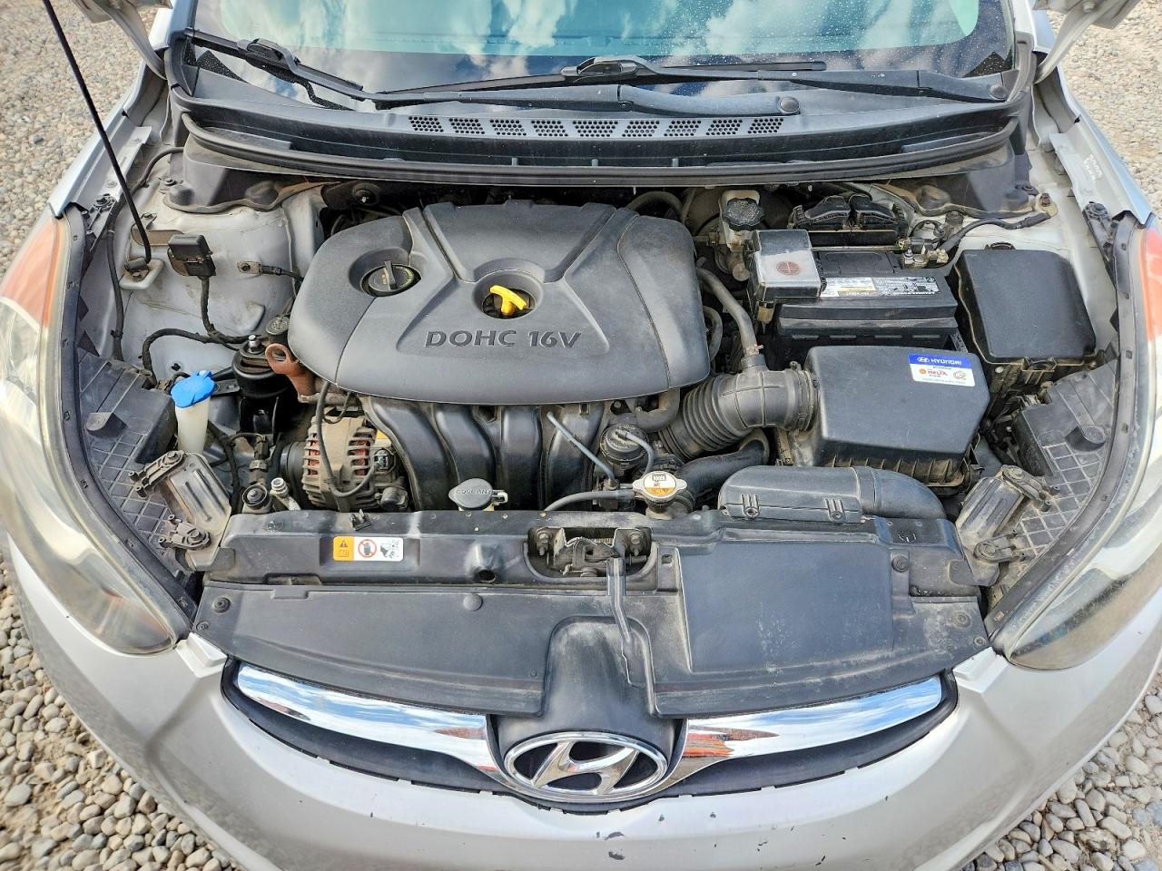 2012 Hyundai Elantra Gls Silver vin: KMHDH4AE7CU349631