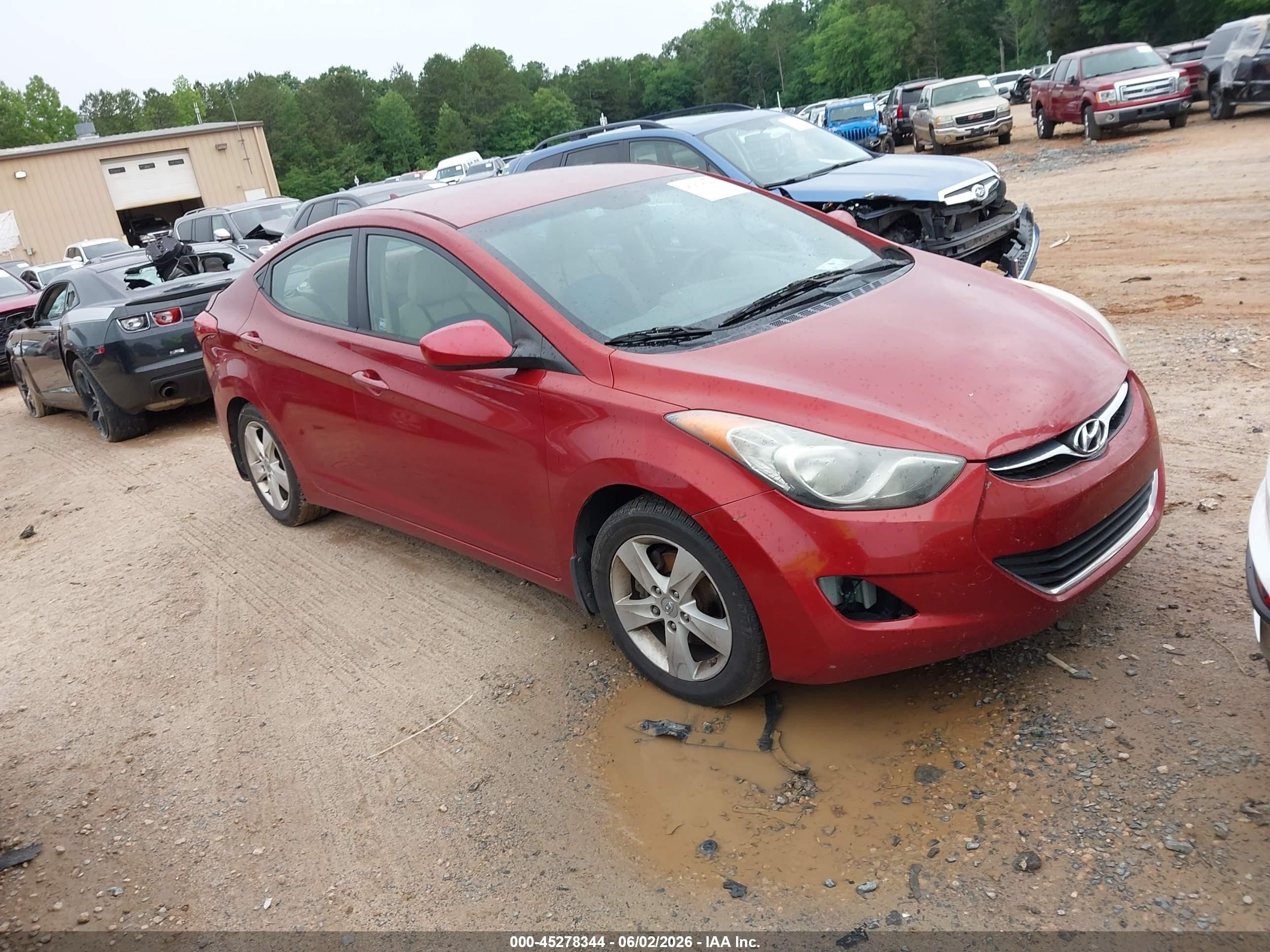 2012 Hyundai Elantra Gls (ulsan Plant) Red vin: KMHDH4AE7CU355980
