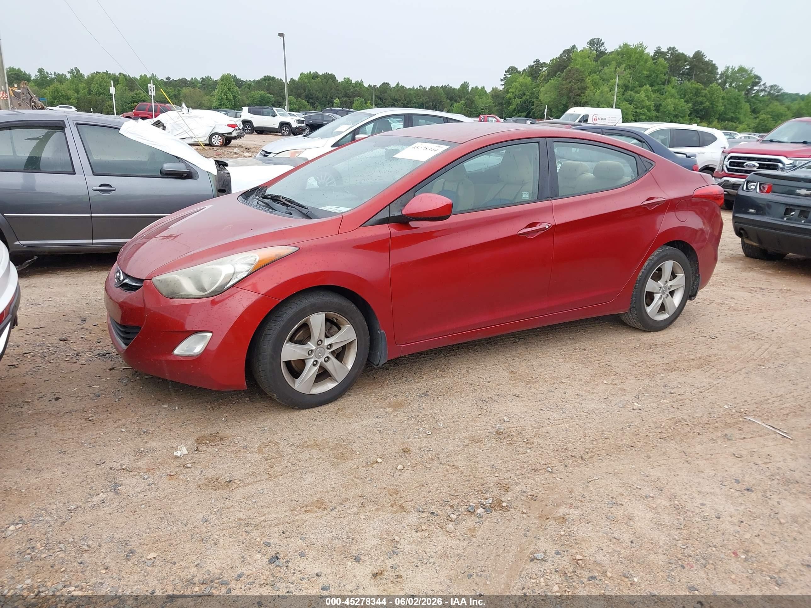 2012 Hyundai Elantra Gls (ulsan Plant) Red vin: KMHDH4AE7CU355980
