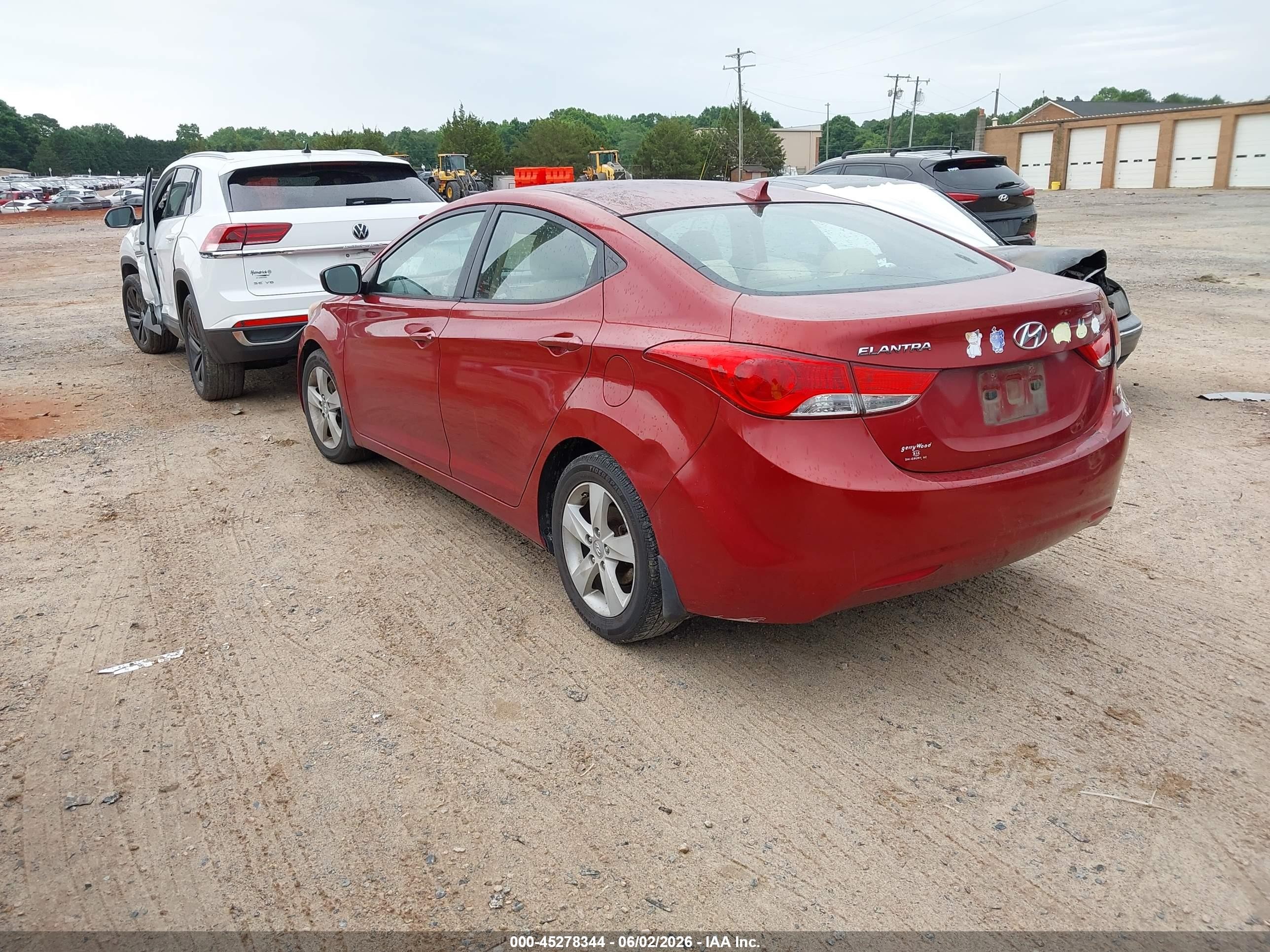 2012 Hyundai Elantra Gls (ulsan Plant) Red vin: KMHDH4AE7CU355980