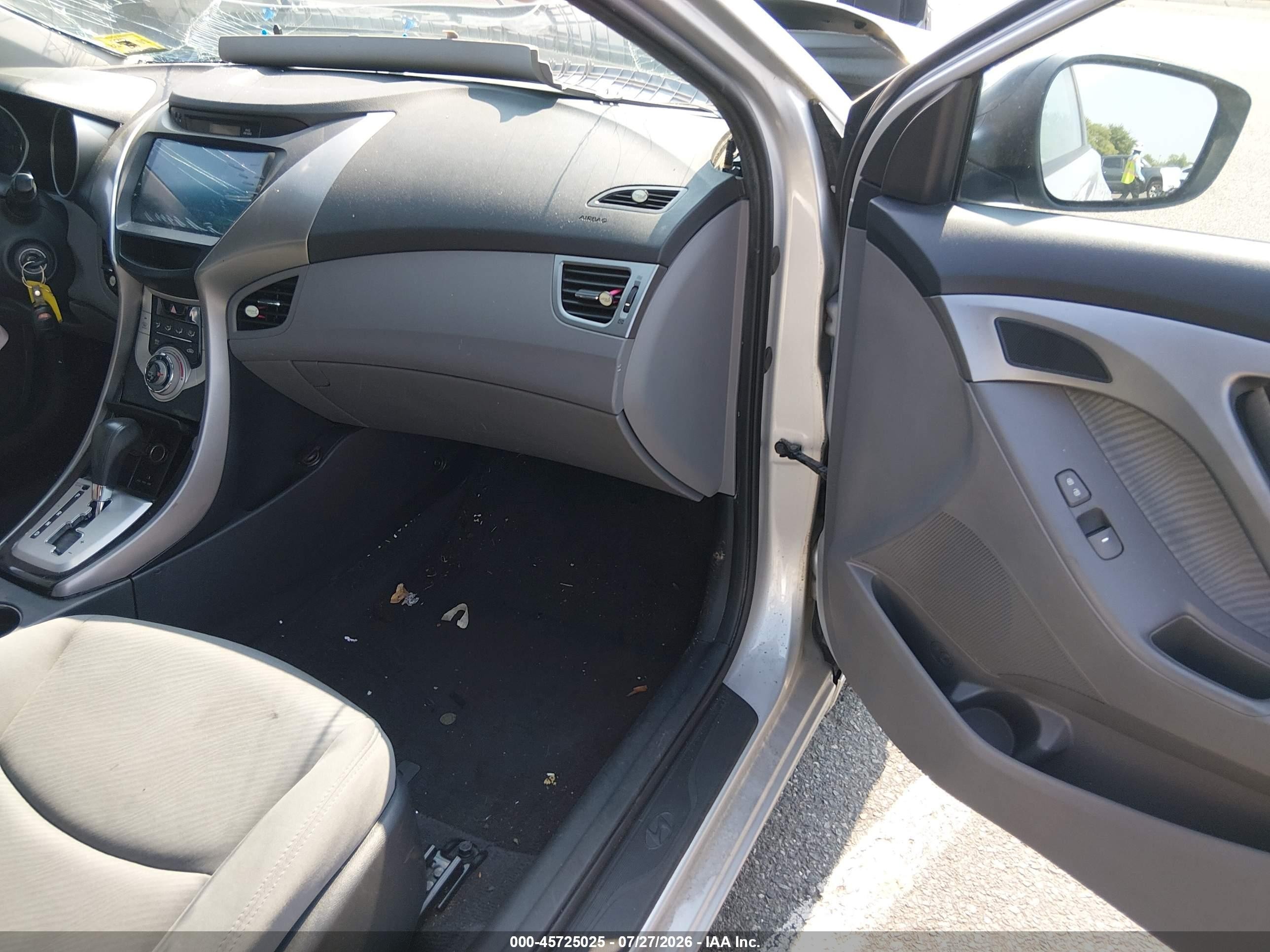 2012 Hyundai Elantra Gls (ulsan Plant) Silver vin: KMHDH4AE7CU356630