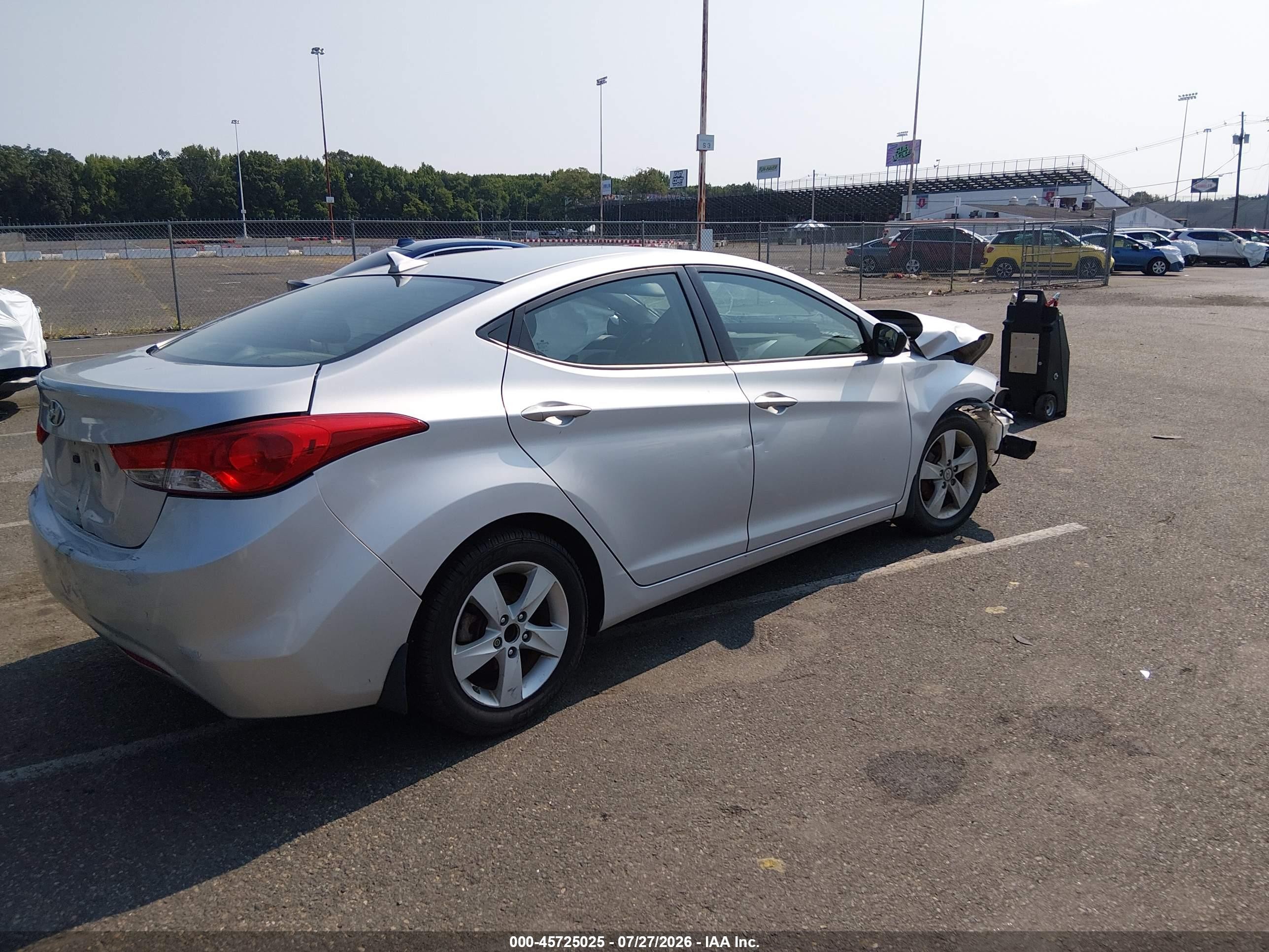 2012 Hyundai Elantra Gls (ulsan Plant) Silver vin: KMHDH4AE7CU356630