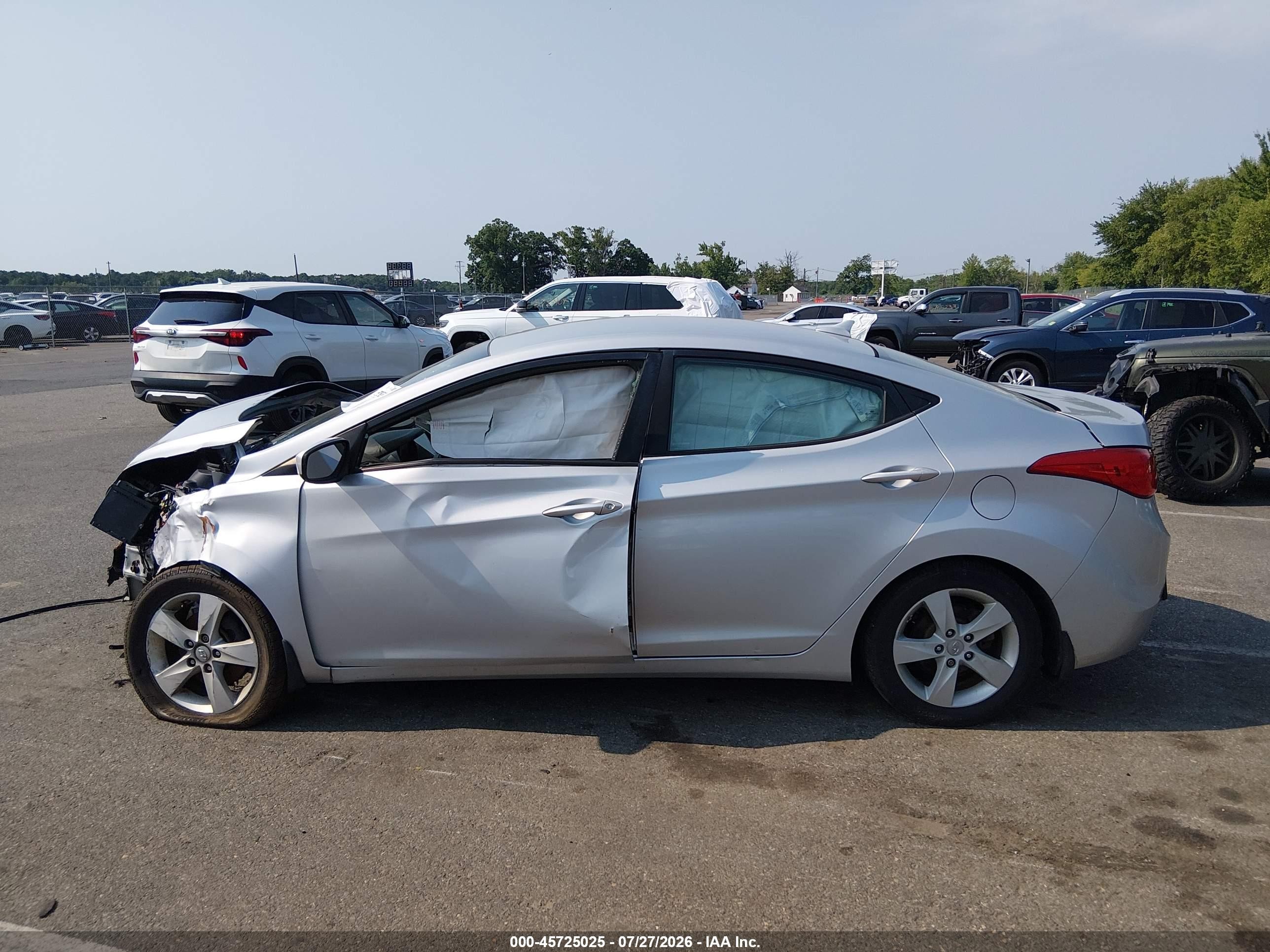 2012 Hyundai Elantra Gls (ulsan Plant) Silver vin: KMHDH4AE7CU356630