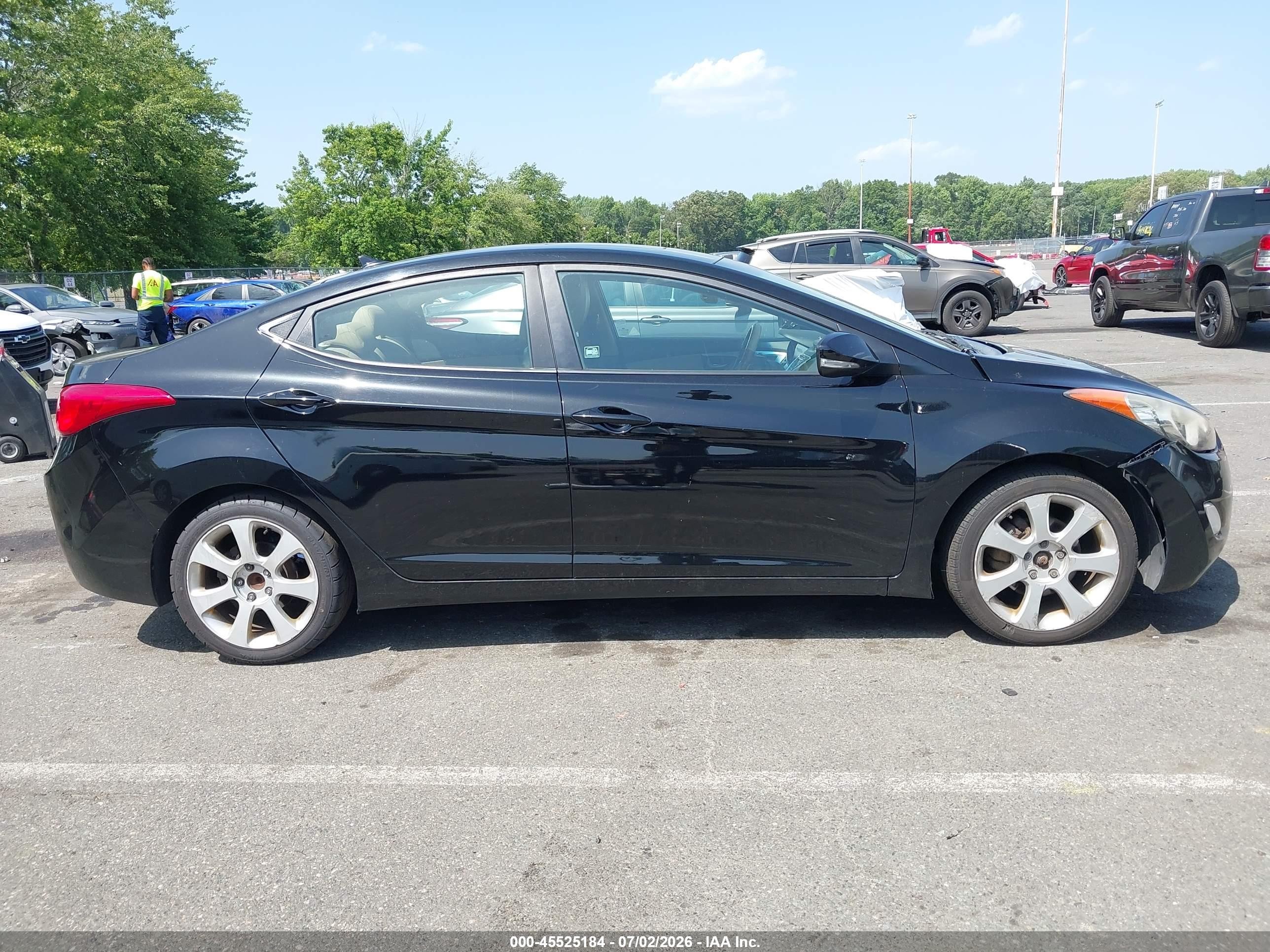 2012 Hyundai Elantra Limited (ulsan Plant) Black vin: KMHDH4AE7CU404899