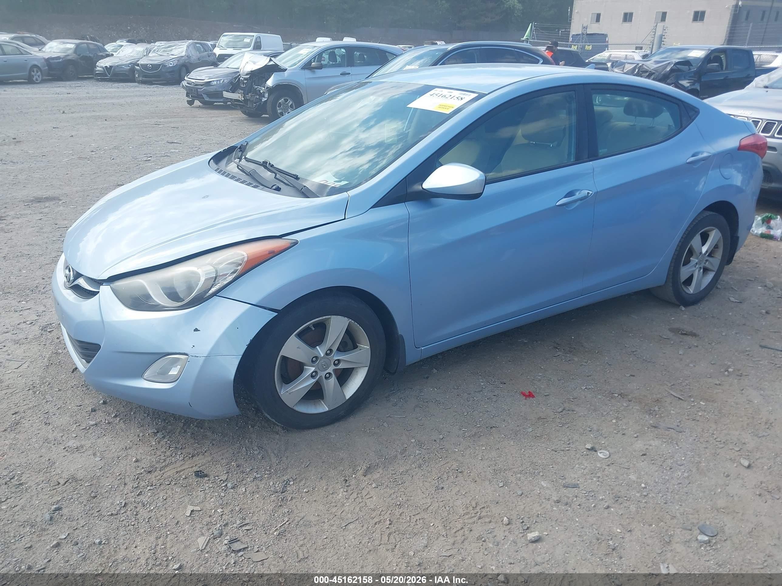 2012 Hyundai Elantra Gls (ulsan Plant) Light Blue vin: KMHDH4AE7CU412193