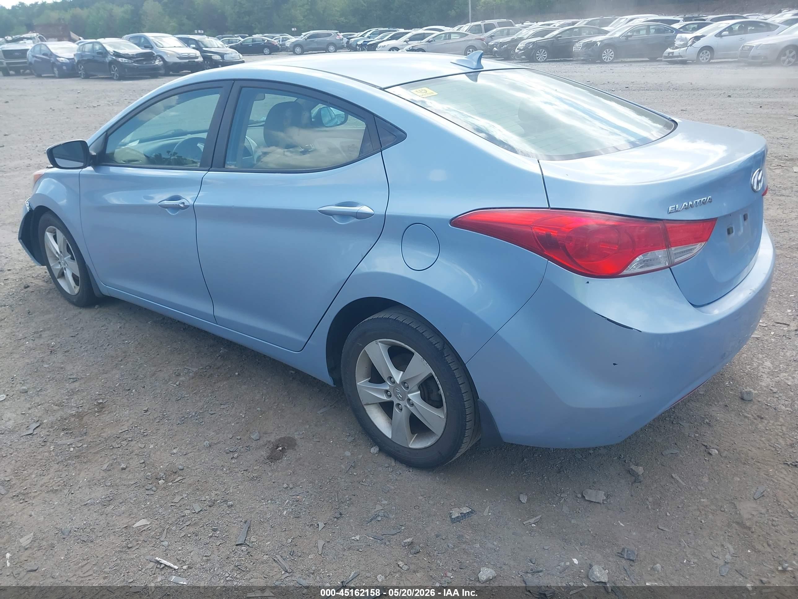 2012 Hyundai Elantra Gls (ulsan Plant) Light Blue vin: KMHDH4AE7CU412193