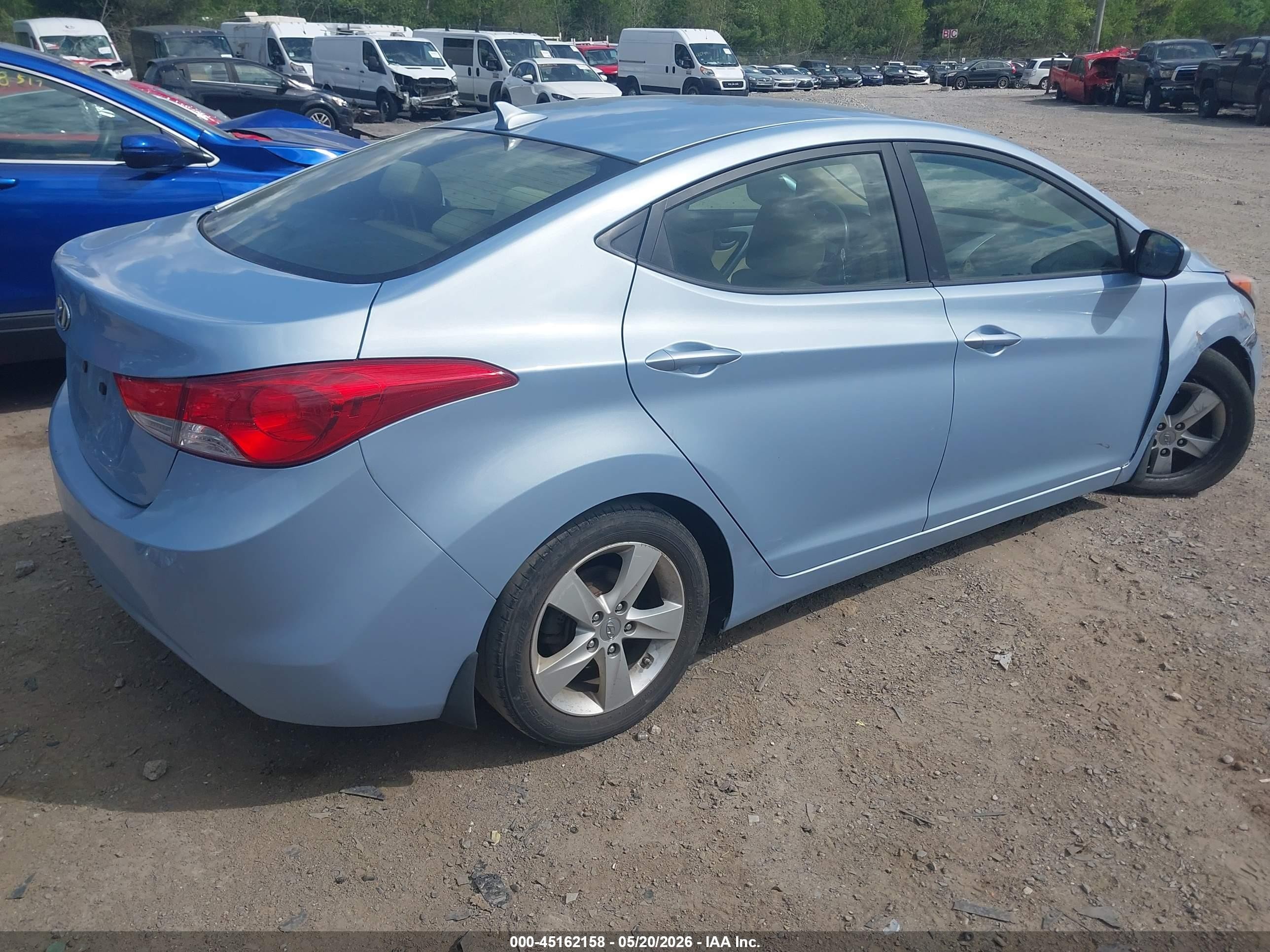 2012 Hyundai Elantra Gls (ulsan Plant) Light Blue vin: KMHDH4AE7CU412193