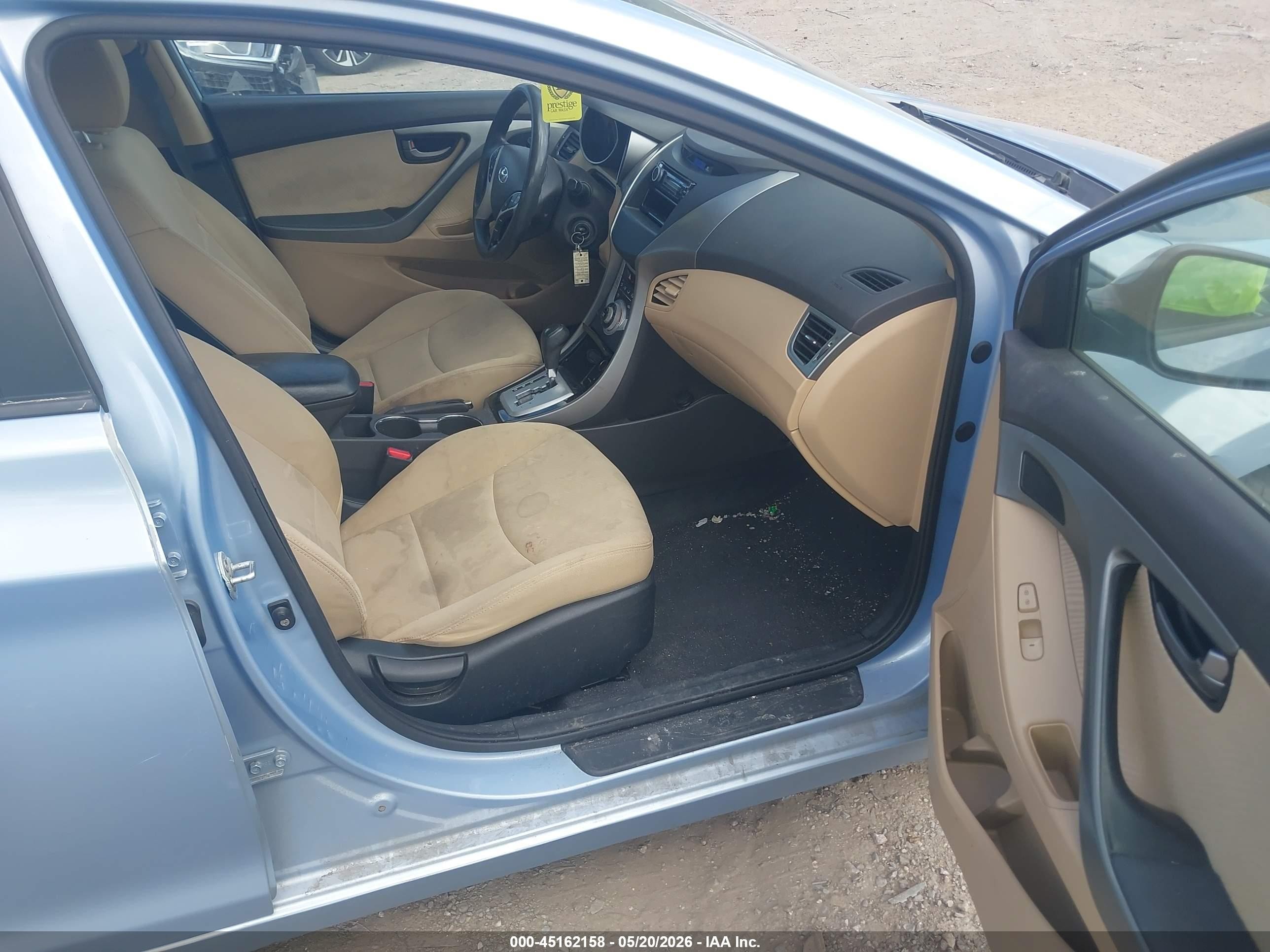 2012 Hyundai Elantra Gls (ulsan Plant) Light Blue vin: KMHDH4AE7CU412193