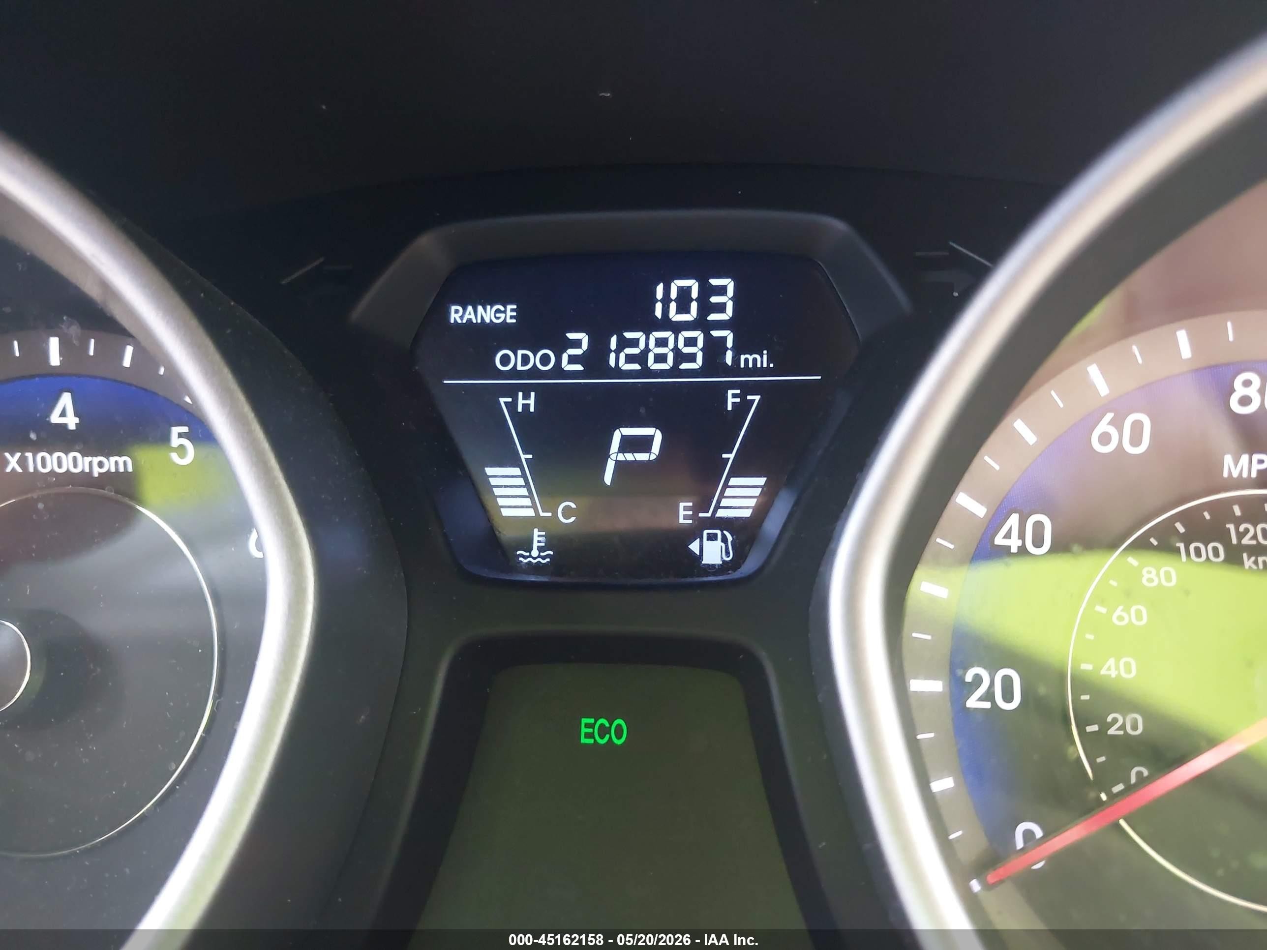 2012 Hyundai Elantra Gls (ulsan Plant) Light Blue vin: KMHDH4AE7CU412193