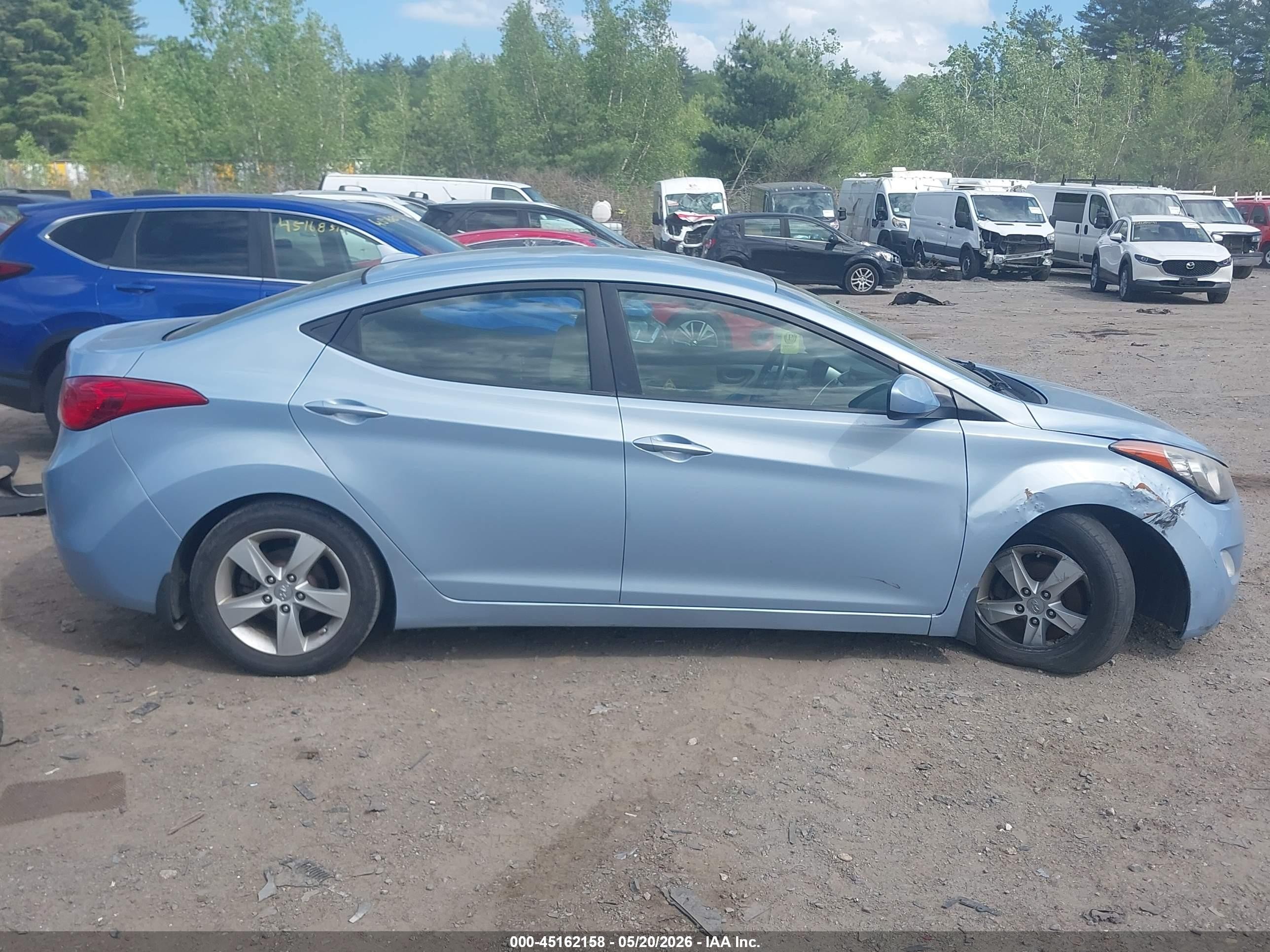 2012 Hyundai Elantra Gls (ulsan Plant) Light Blue vin: KMHDH4AE7CU412193