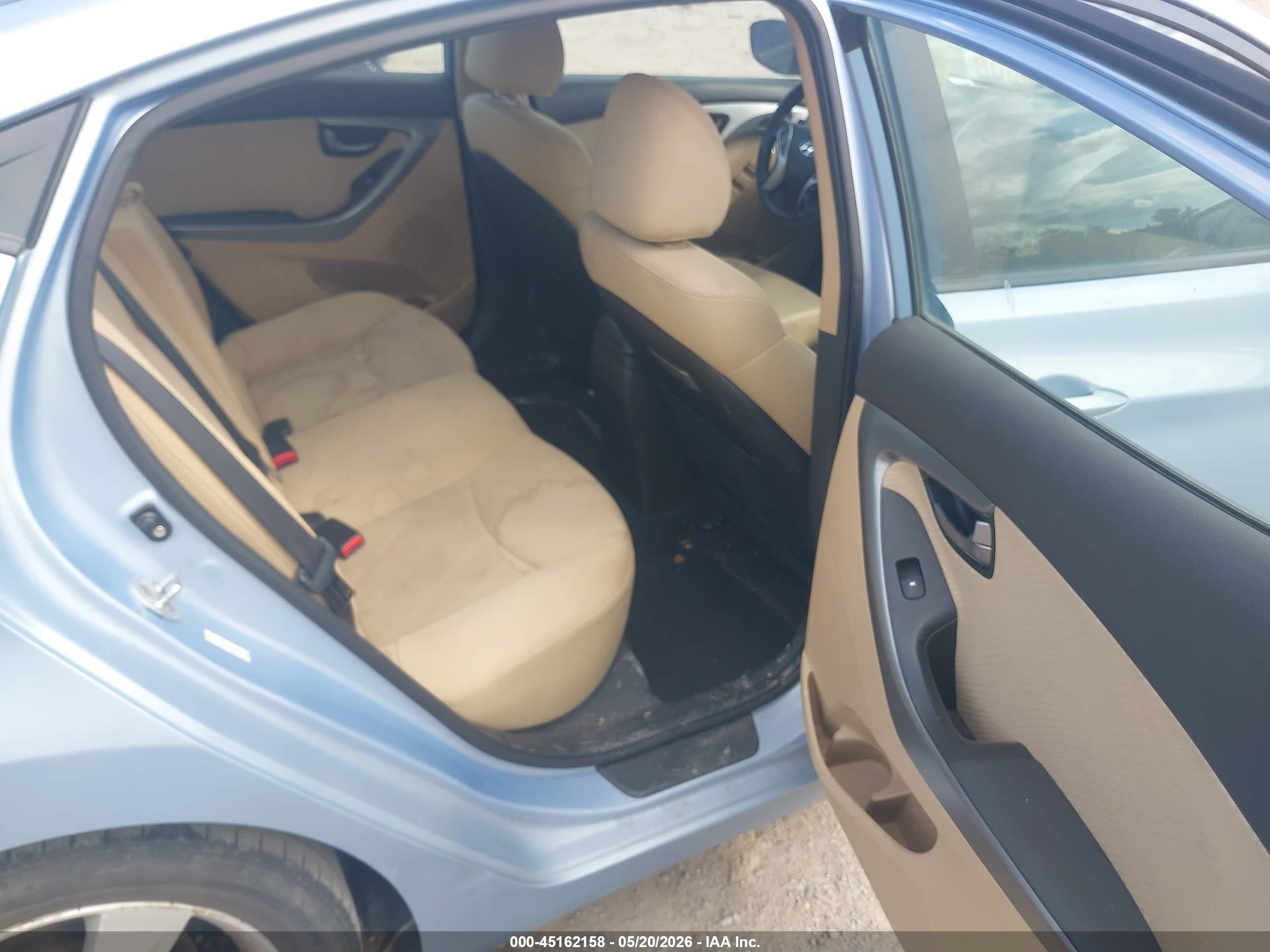 2012 Hyundai Elantra Gls (ulsan Plant) Light Blue vin: KMHDH4AE7CU412193