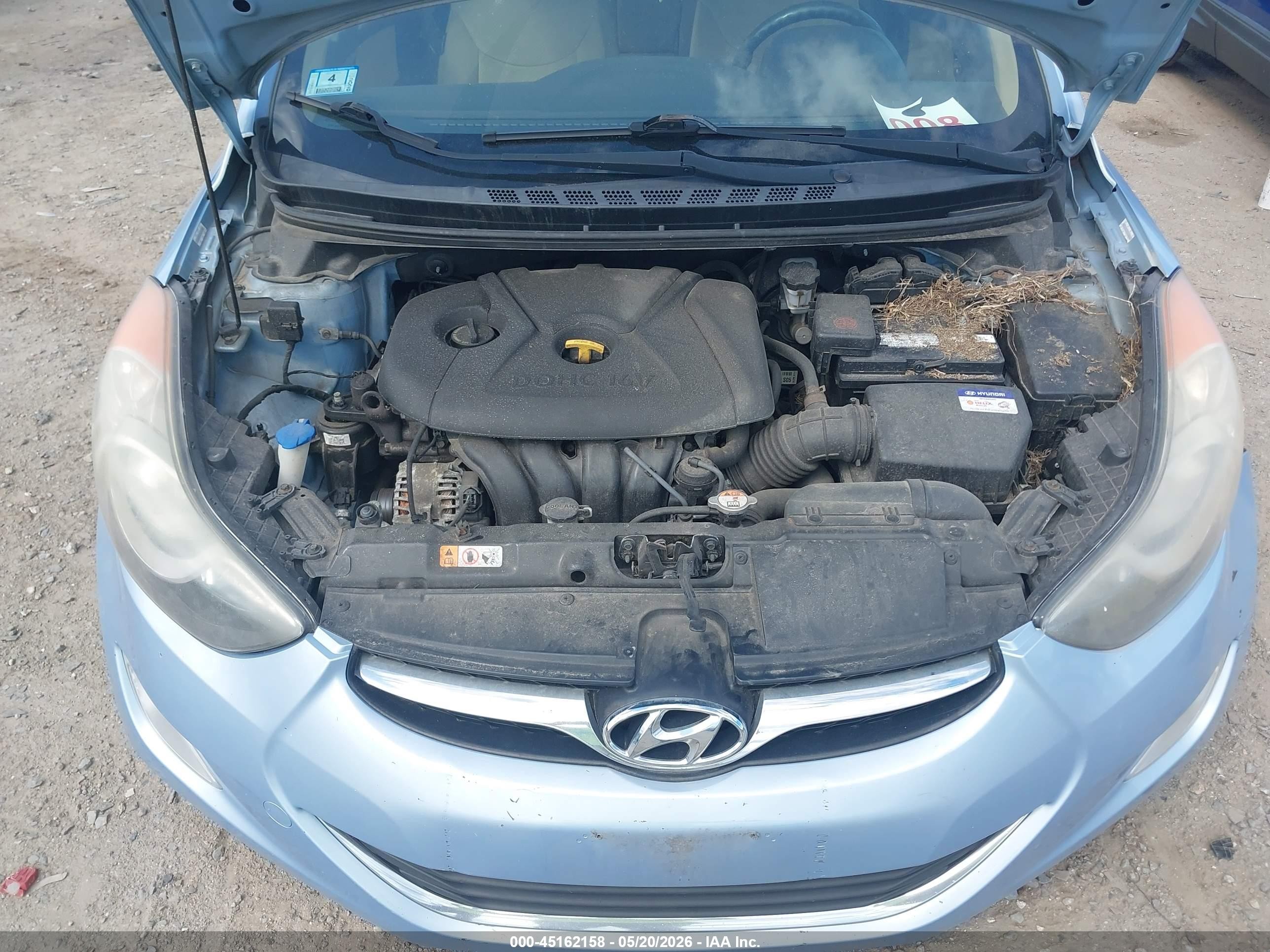2012 Hyundai Elantra Gls (ulsan Plant) Light Blue vin: KMHDH4AE7CU412193