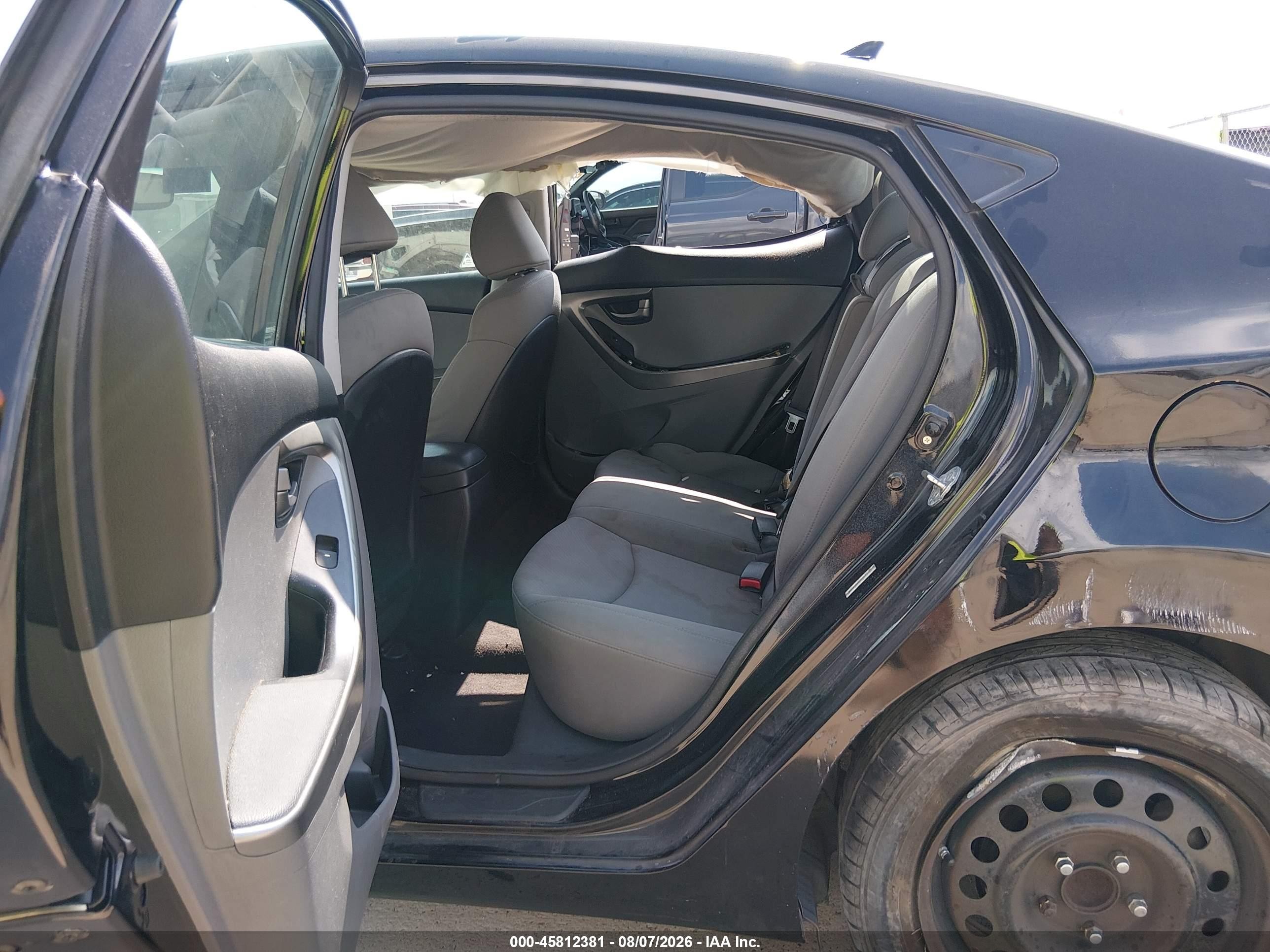 2012 Hyundai Elantra Gls (ulsan Plant) Black vin: KMHDH4AE7CU448238