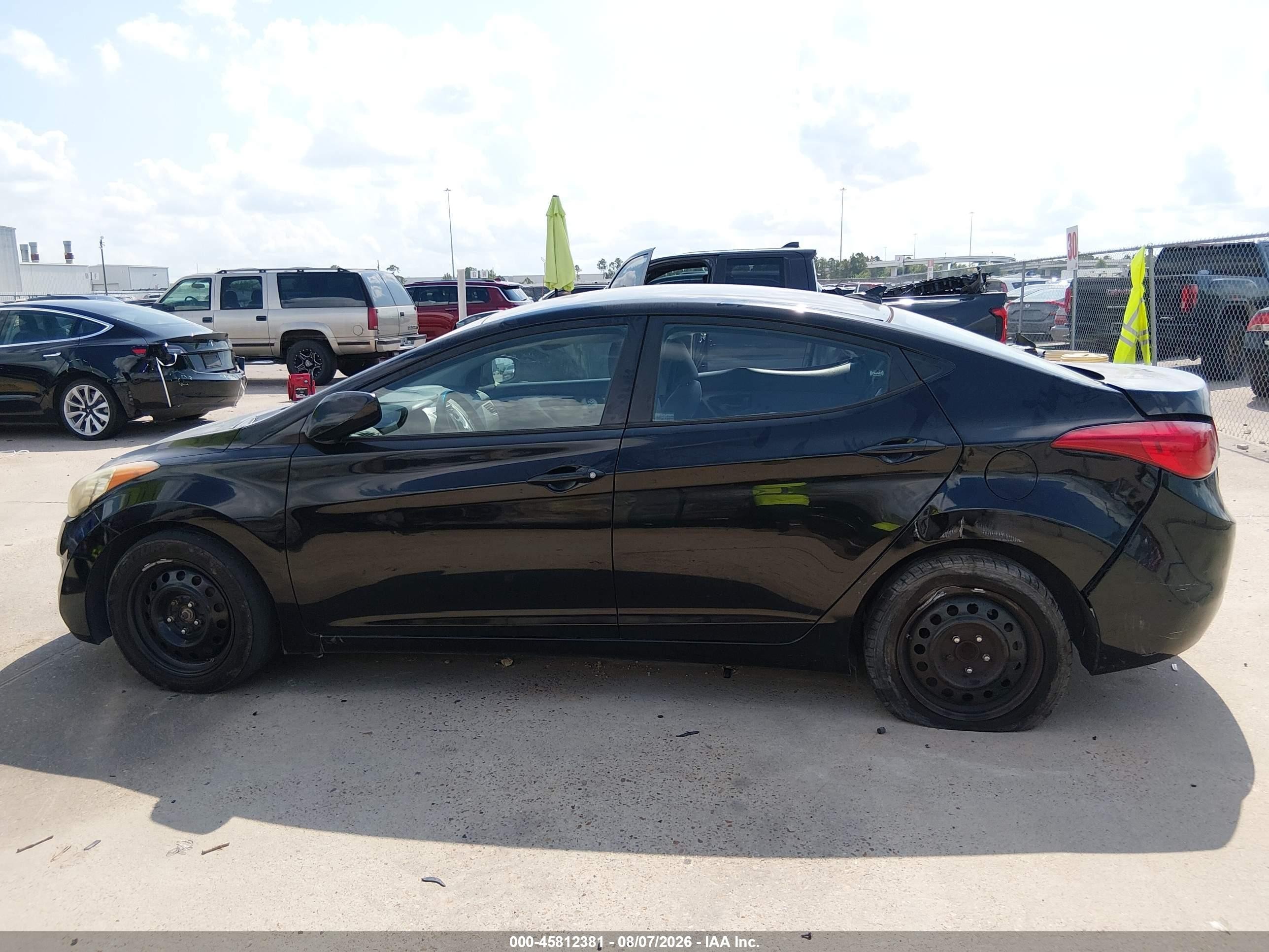 2012 Hyundai Elantra Gls (ulsan Plant) Black vin: KMHDH4AE7CU448238