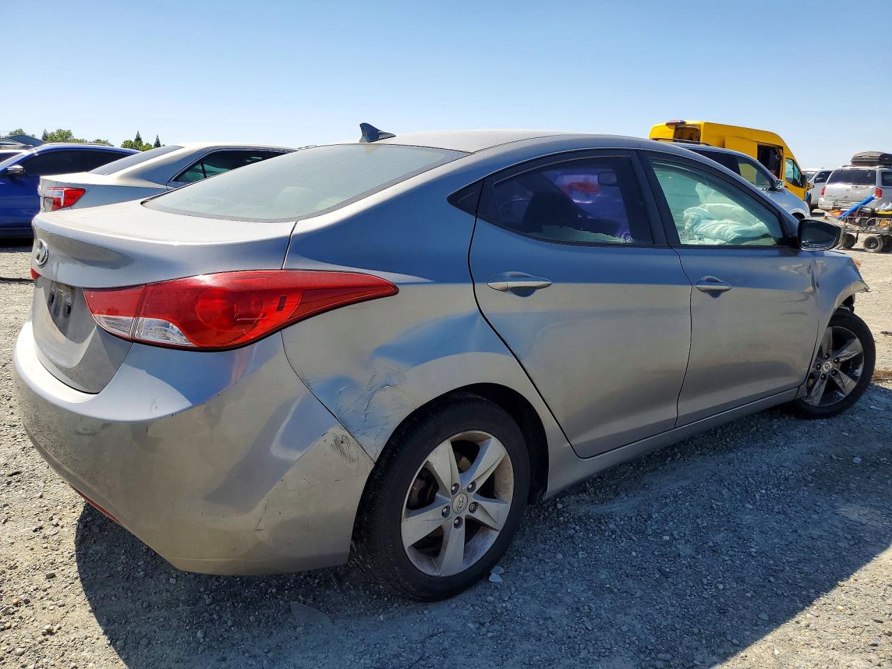 2012 Hyundai Elantra Gls Black vin: KMHDH4AE7CU451382