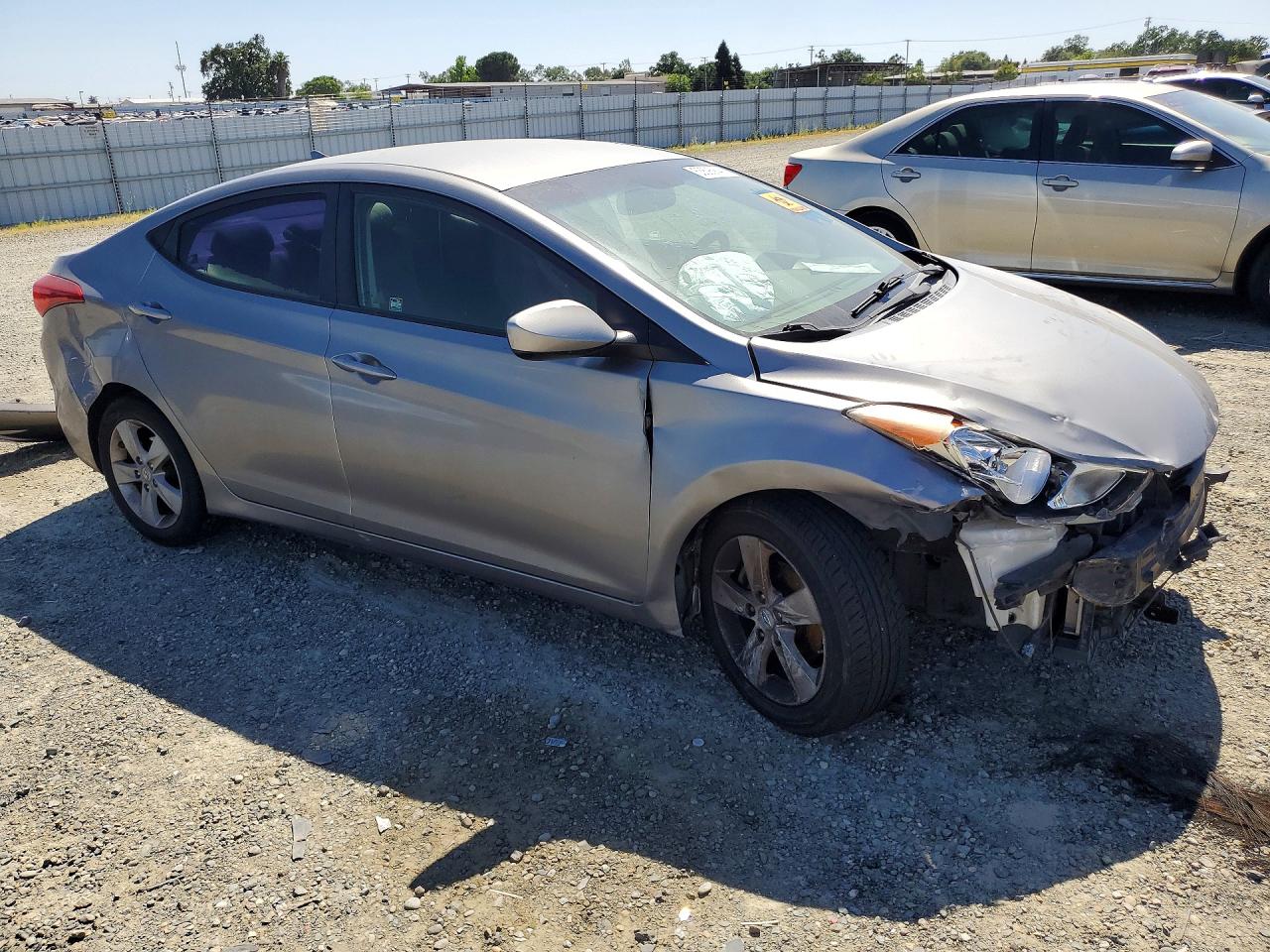 2012 Hyundai Elantra Gls Black vin: KMHDH4AE7CU451382
